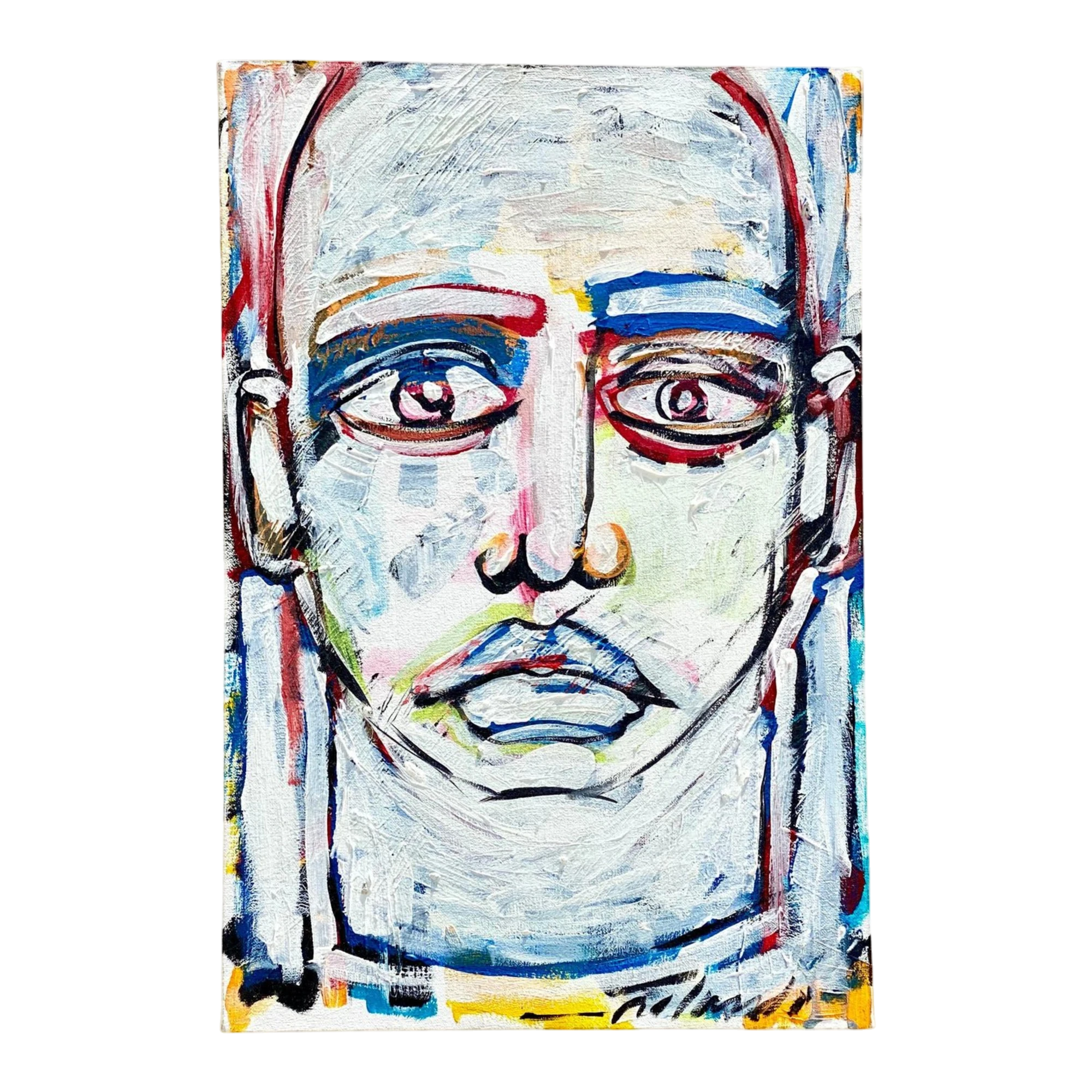 Contemporary Original Abstract Oil Signed Roland