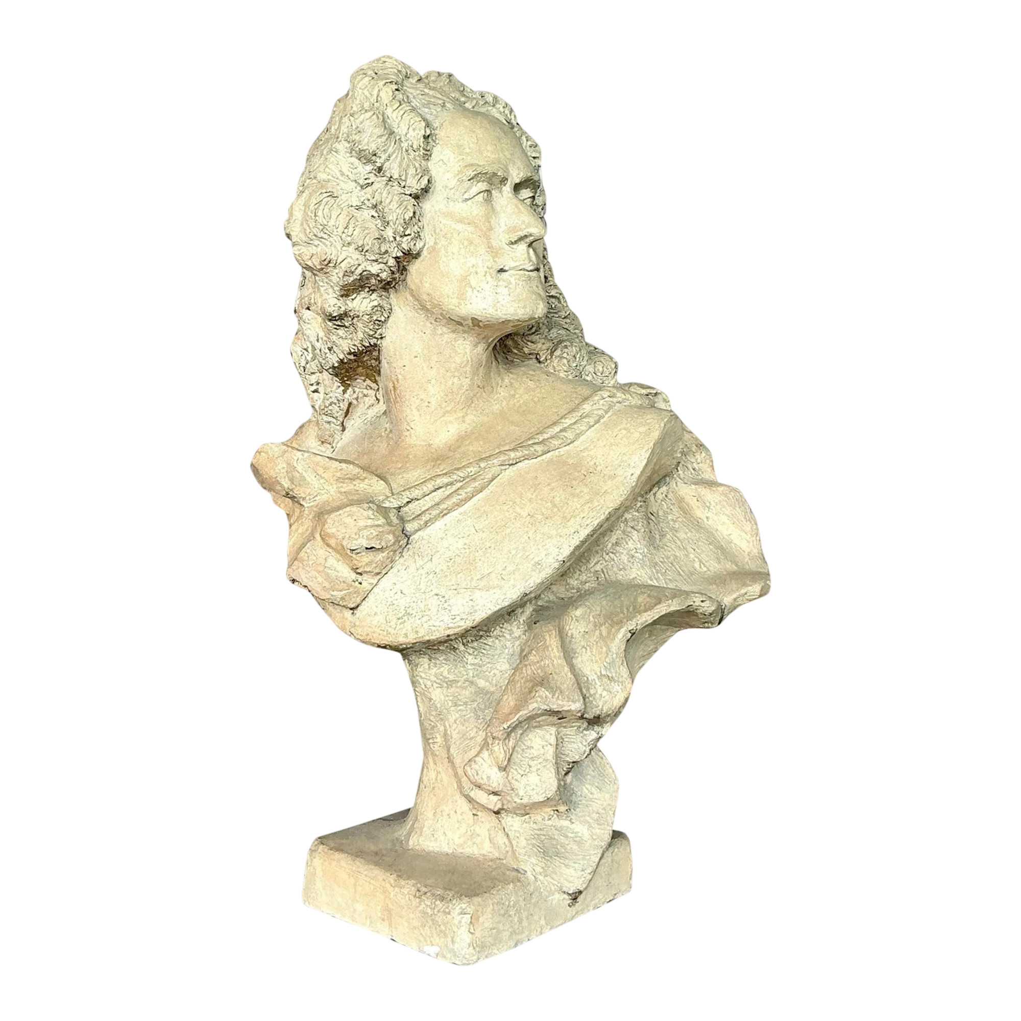Early 20th Century Vintage Regency Plaster Bust