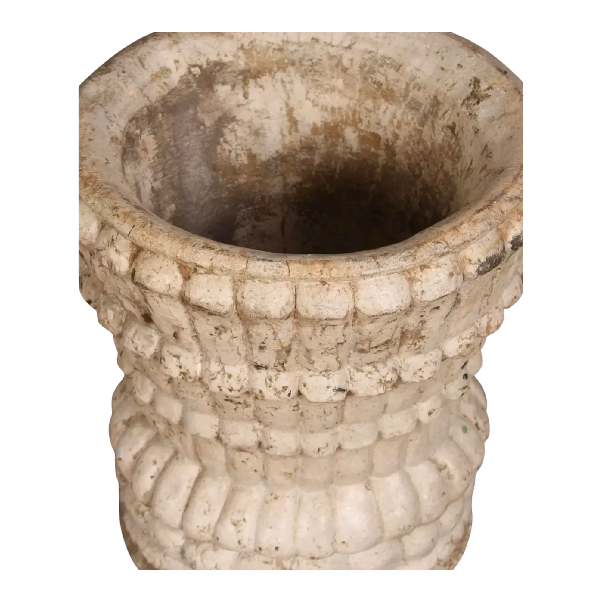 Mid 20th Century Boho Cast Stone Planter