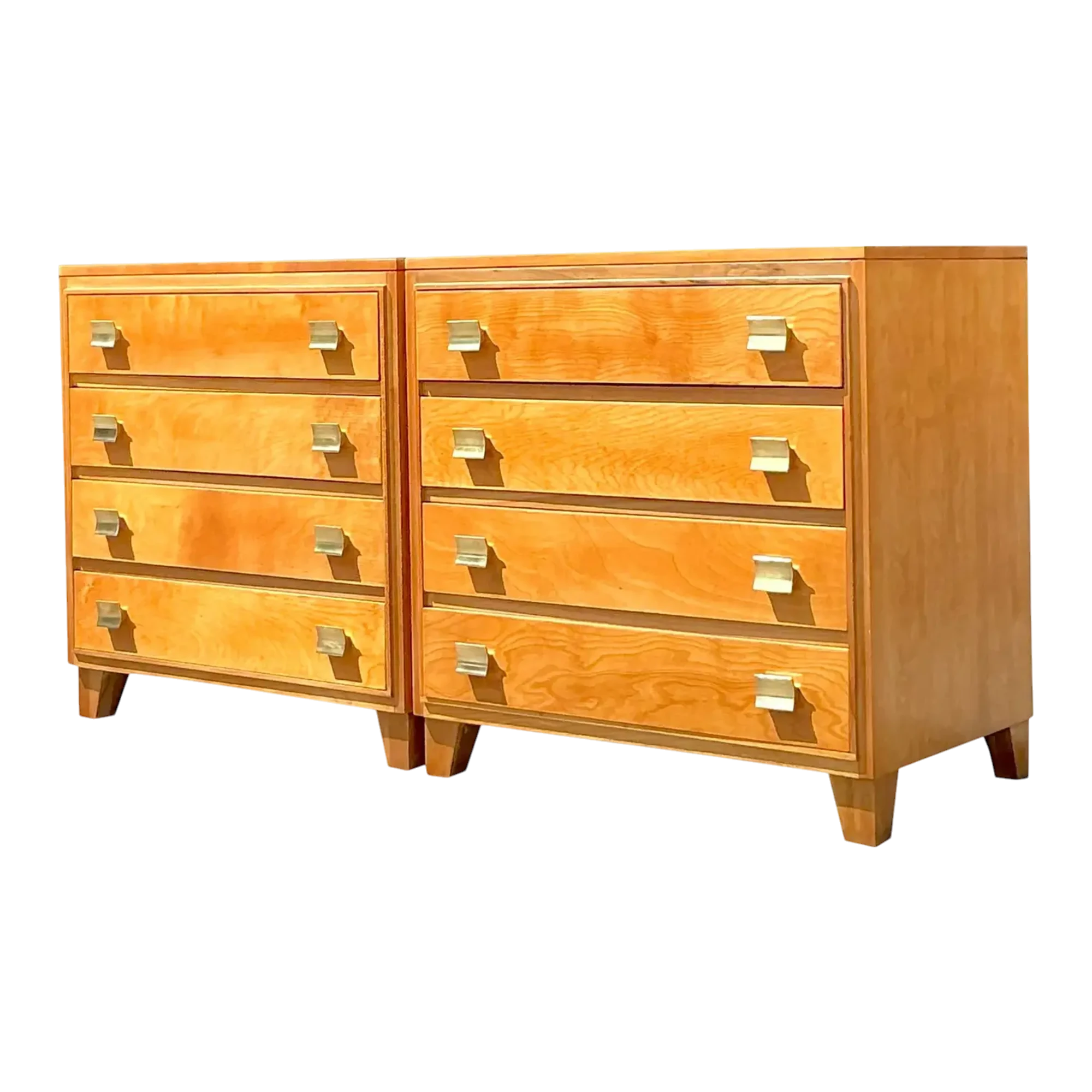 Mid 20th Century Vintage Rockford Chest of Drawers - a Pair