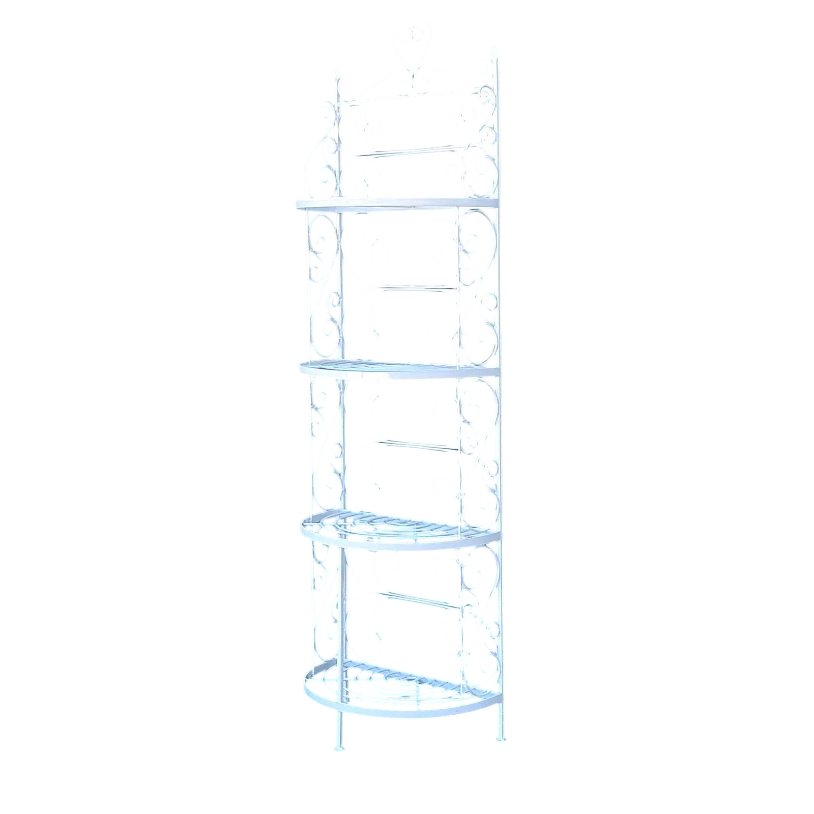 Vintage Wrought Iron Scroll Etagere — additional photo 1