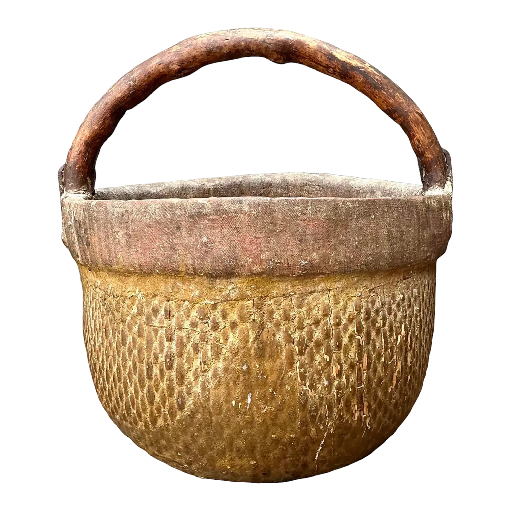 Vintage 19th Century Chinese Rice Basket