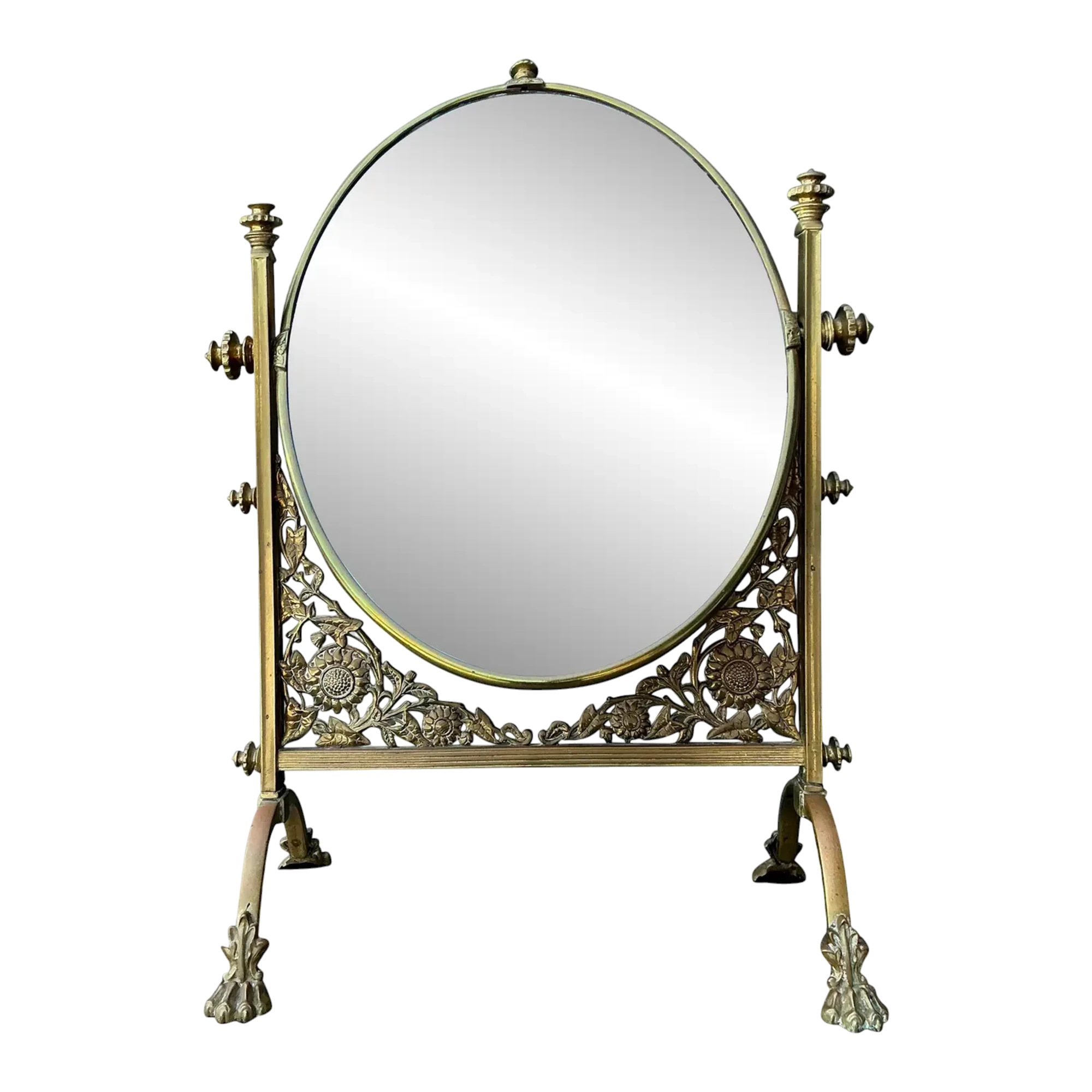 Vintage 19th Century Convent Reliquary Mirror — additional photo 1