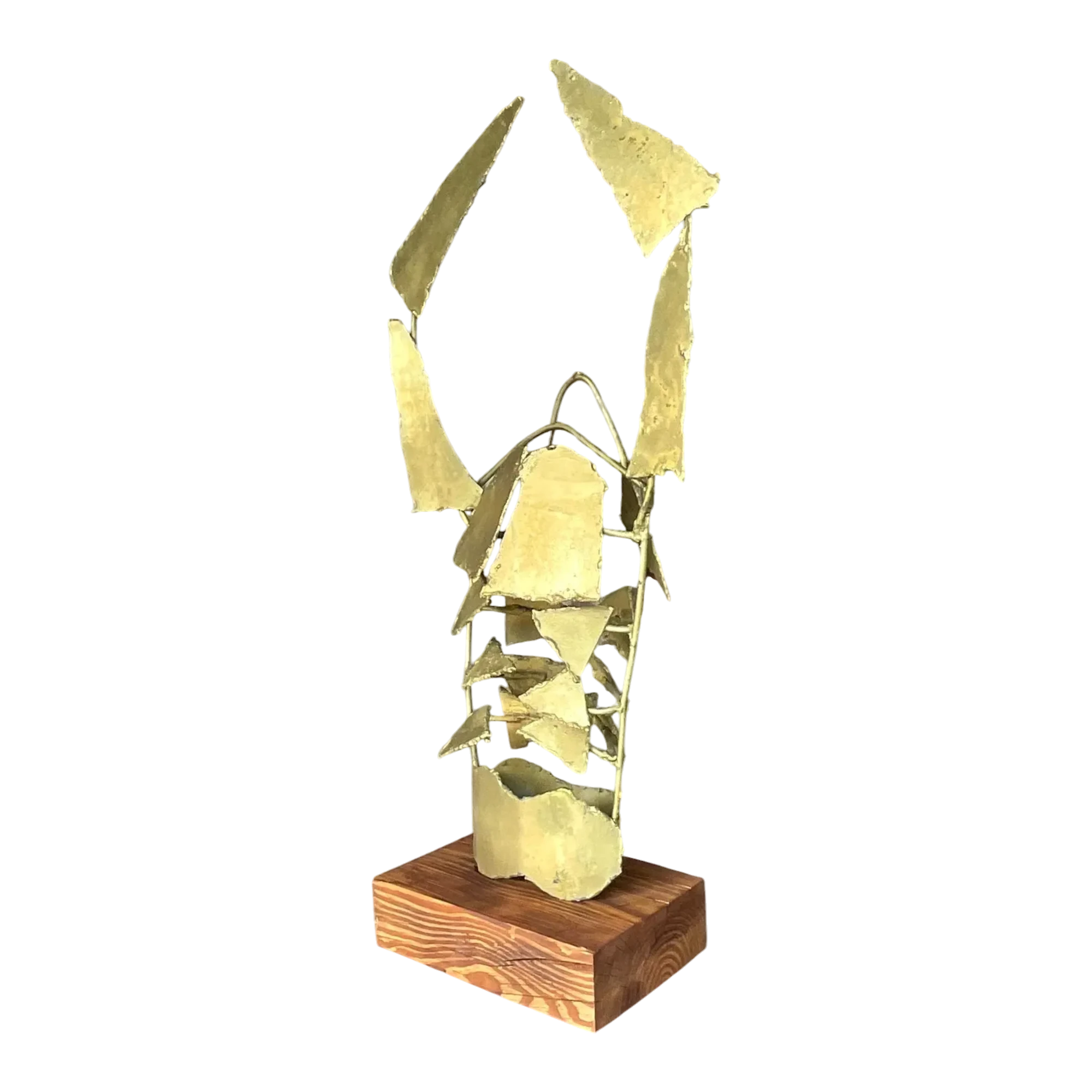 Vintage a Boho Torch Cut Steele Lobster Sculpture