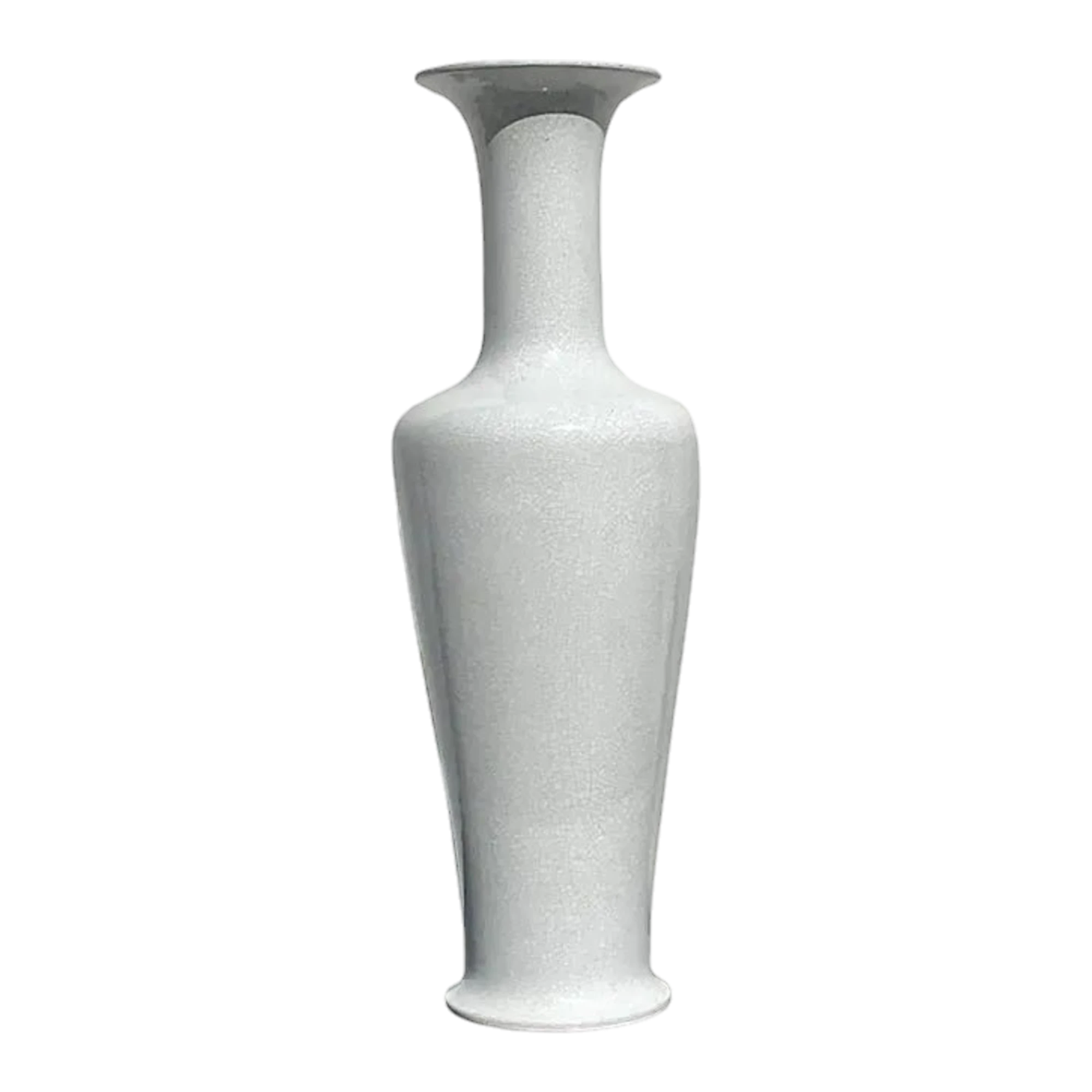 Vintage Alabaster Crackle Glaze Ceramic Vase