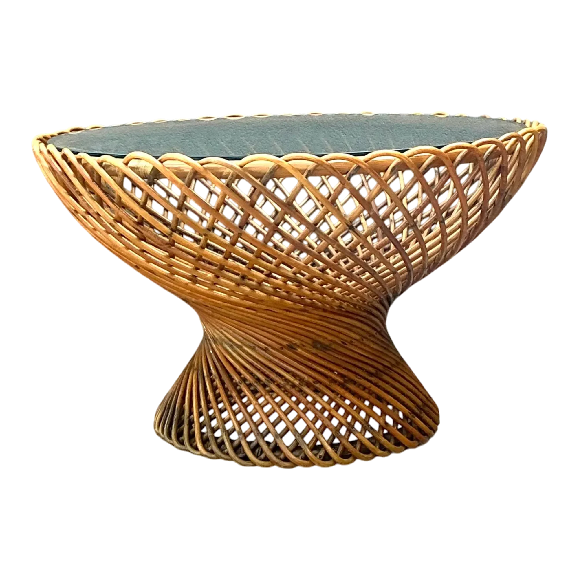 Vintage Albini for Bonacini “Primavera” Rattan Table
