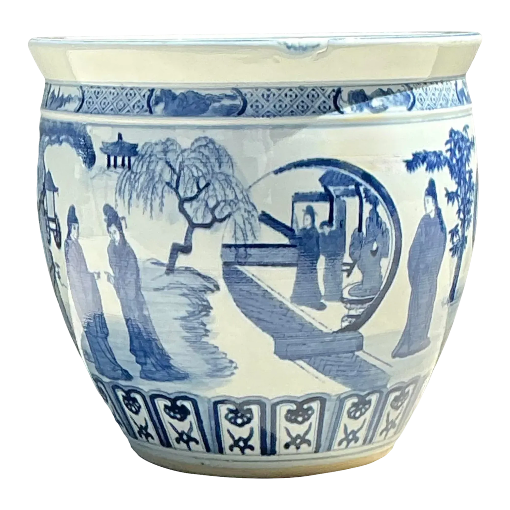 Vintage Asian Chinoiserie Figural Planter