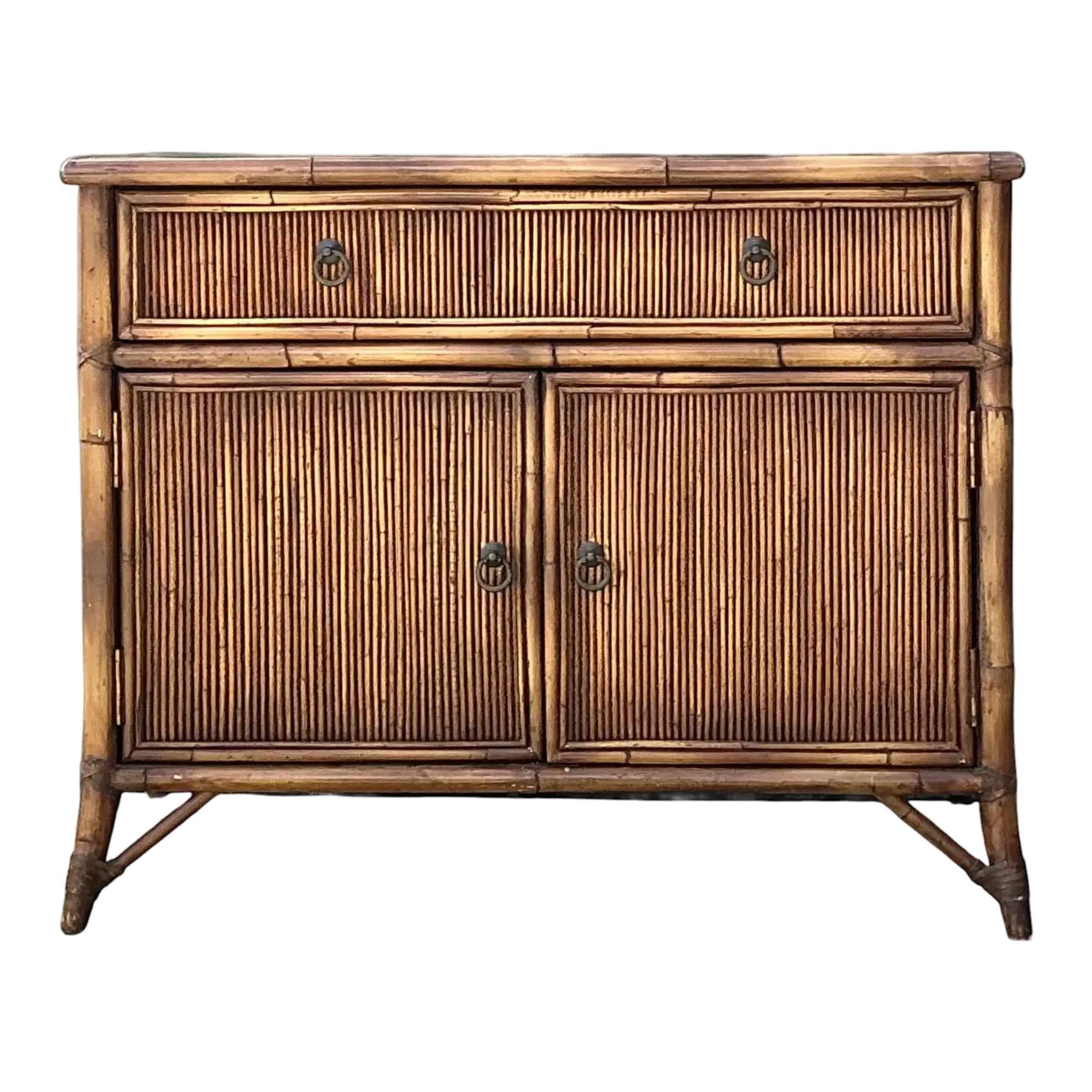 Vintage Baker Milling Road Pencil Reed Sideboard — additional photo 1
