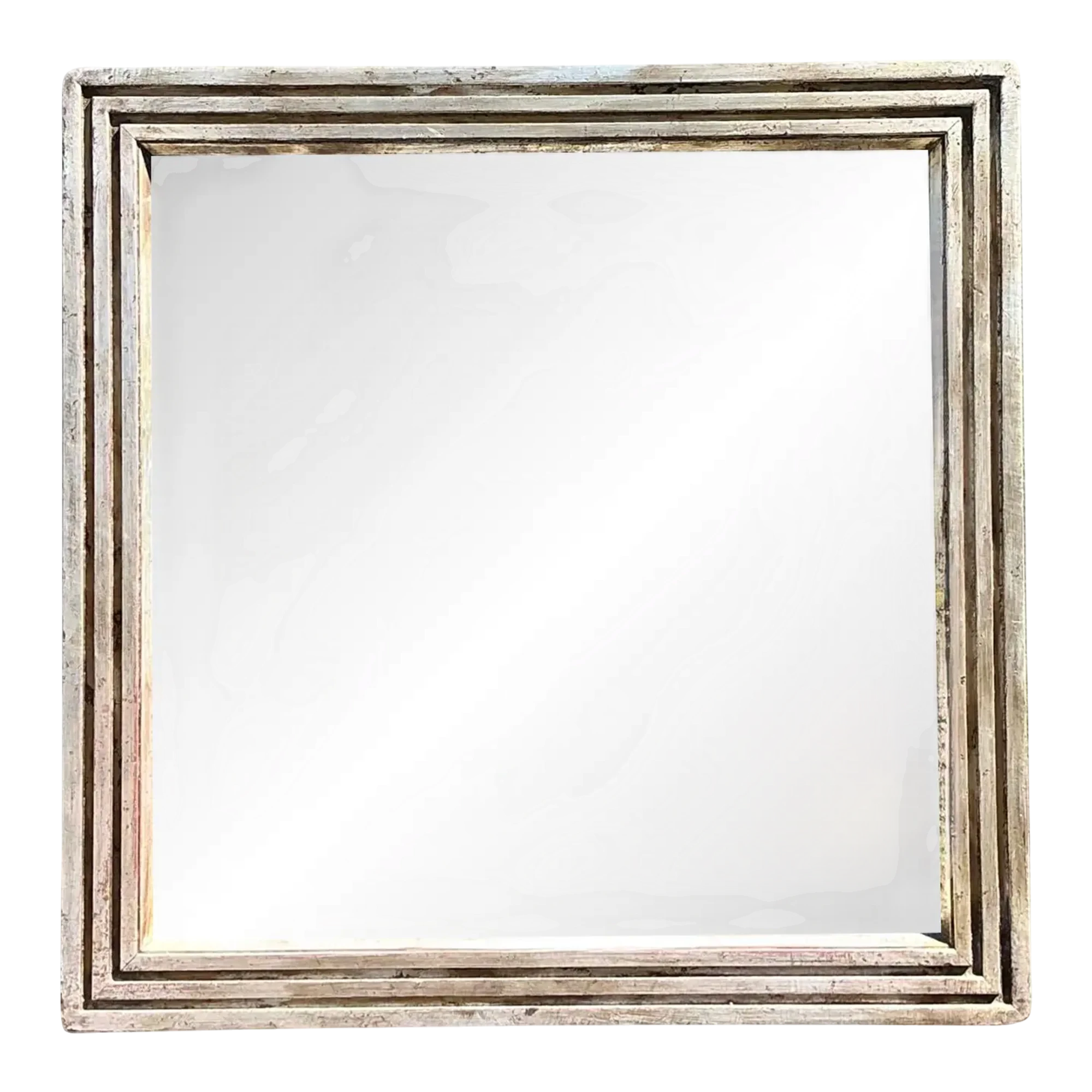 Vintage Baker Milling Road Silver Leaf Mirror — additional photo 1