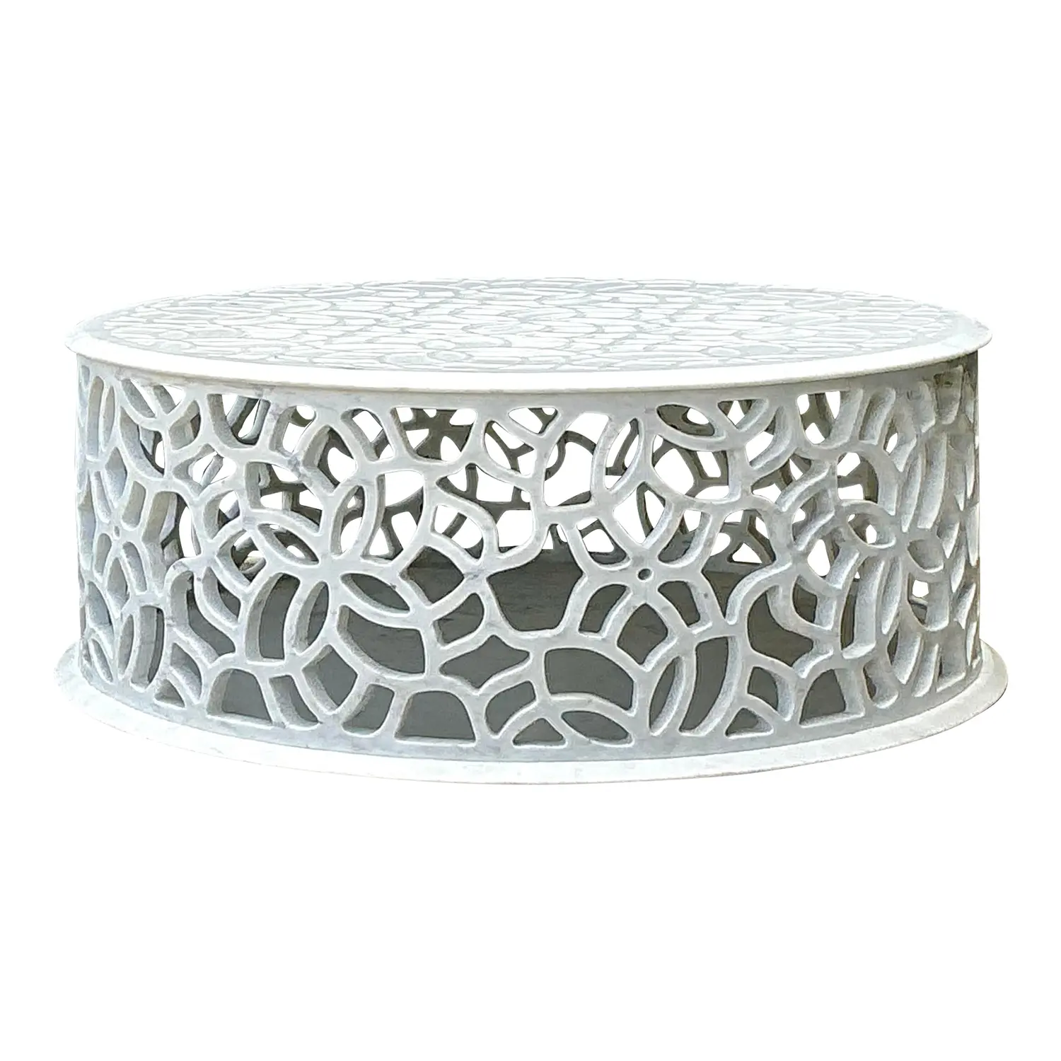 Vintage Baker Pierced Bangle Stone Coffee Table