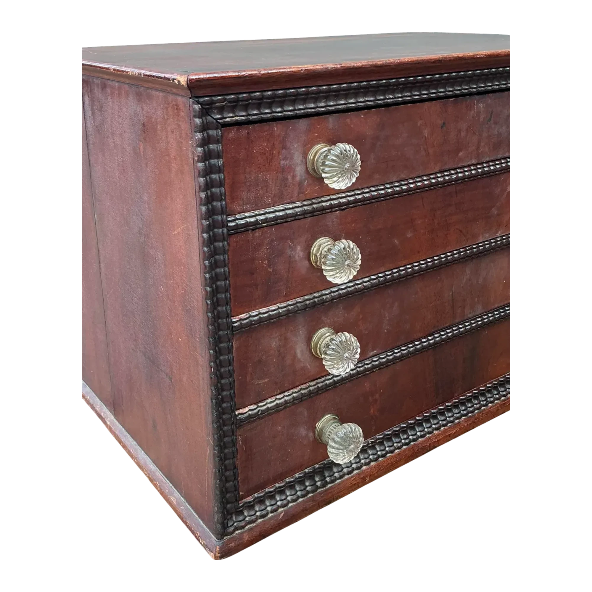 Vintage Bead Trim Table Top Chest of Drawers — additional photo 1