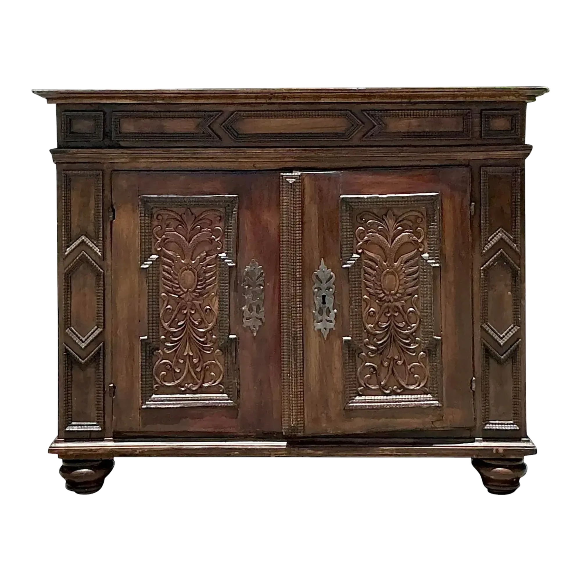 Vintage Boho 18th Century Primitive Cabinet