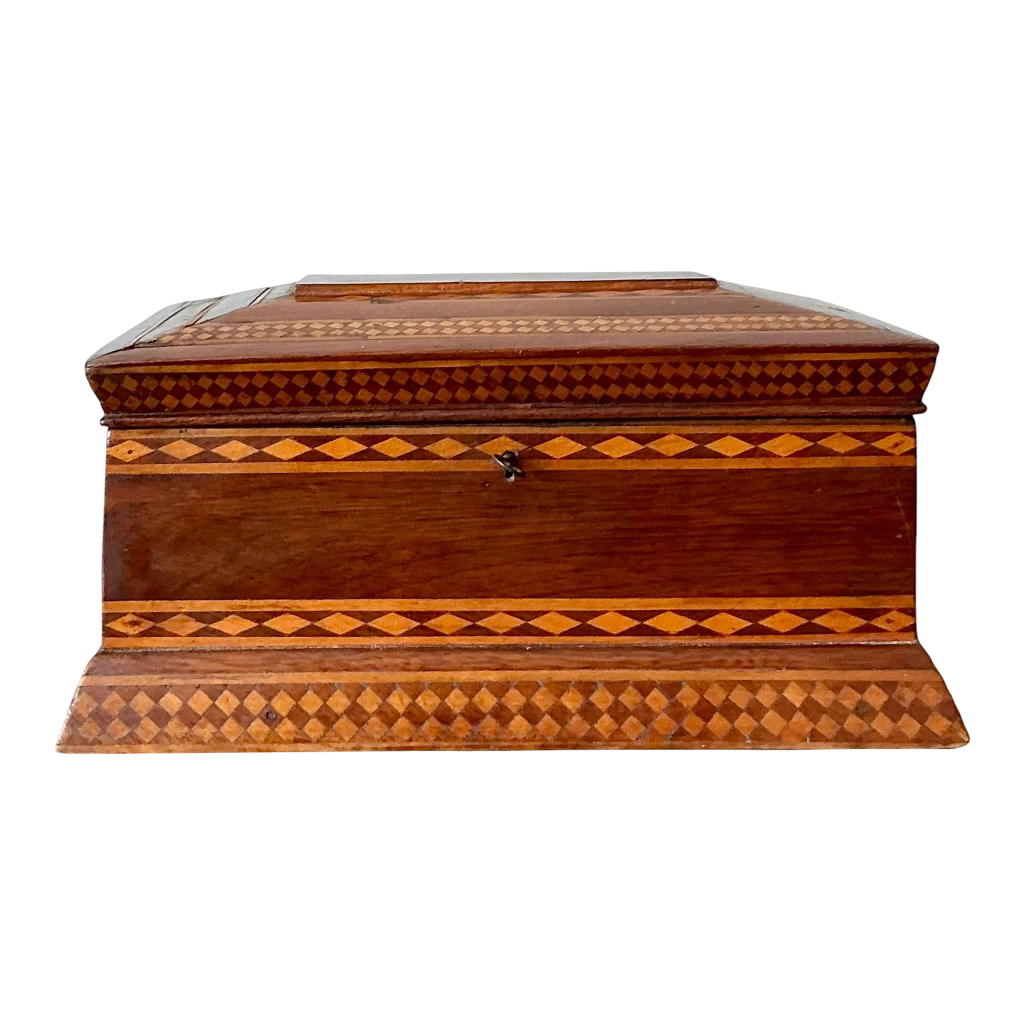 Vintage Boho 19th Century Marquetry Box