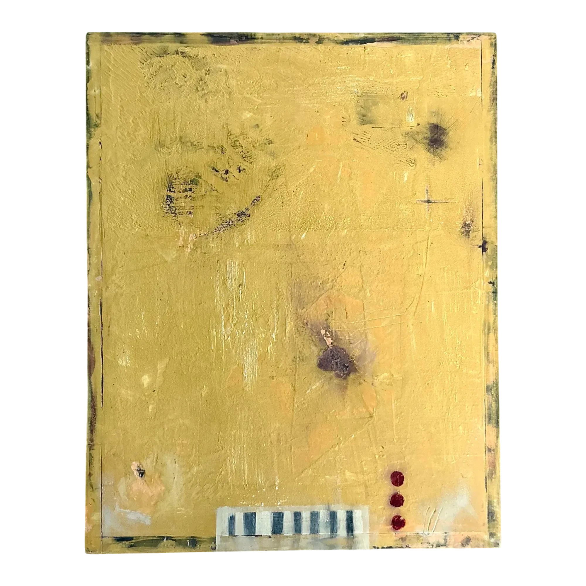 Vintage Boho Abstract Original Oil Painting on Canvas - Canvas, 16W x 20H