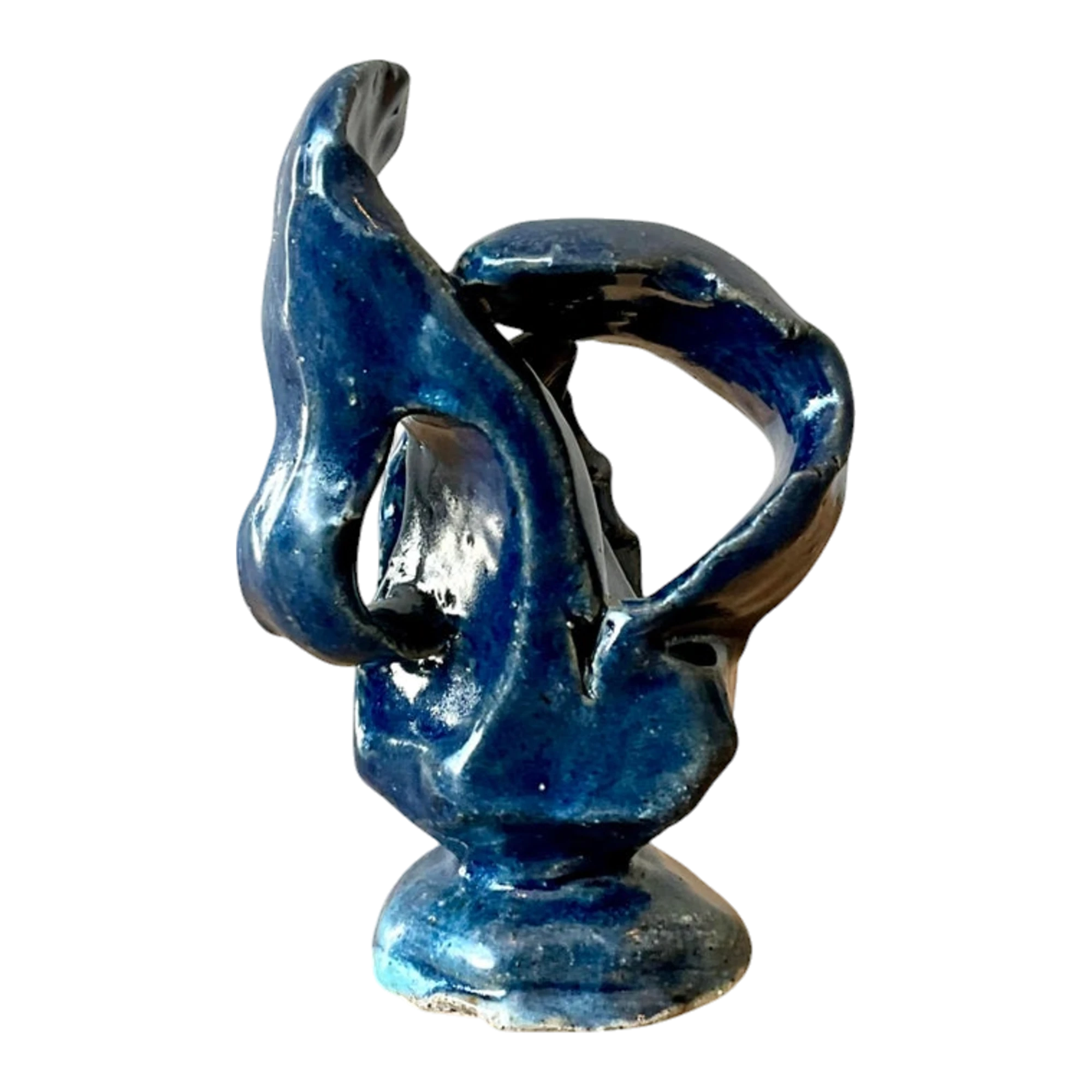 Vintage Boho Abstract Studio Pottery Sculpture