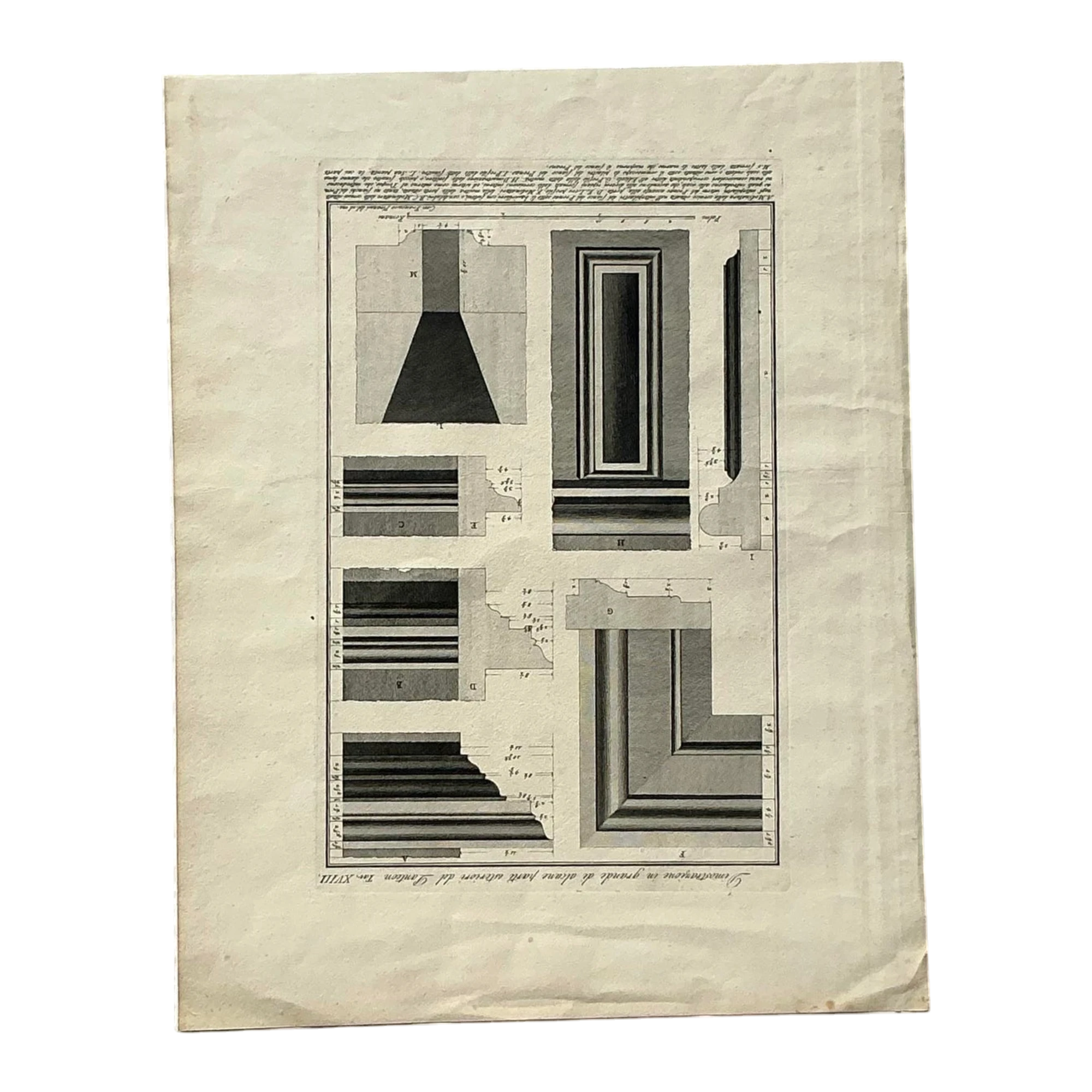 Vintage Boho Architectural Original Print