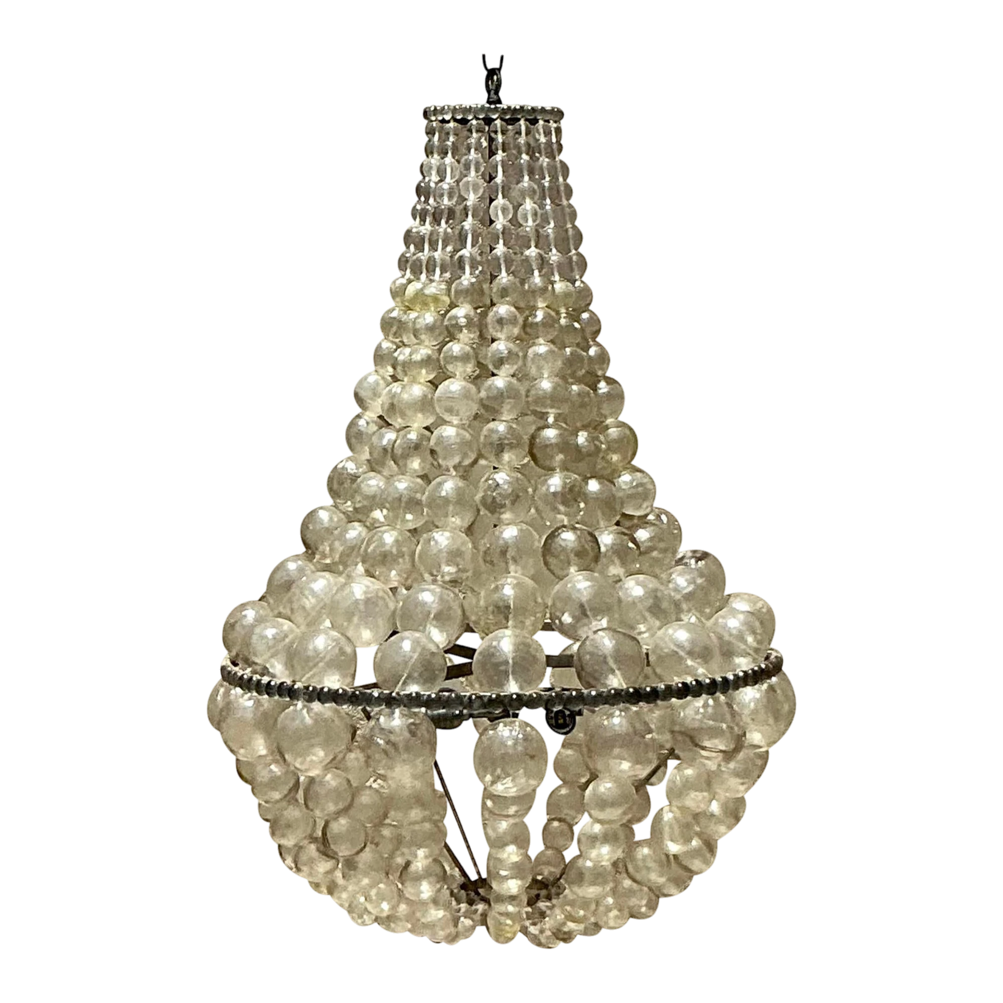 Vintage Boho Ariel Resin Bubble Chandelier After Oly