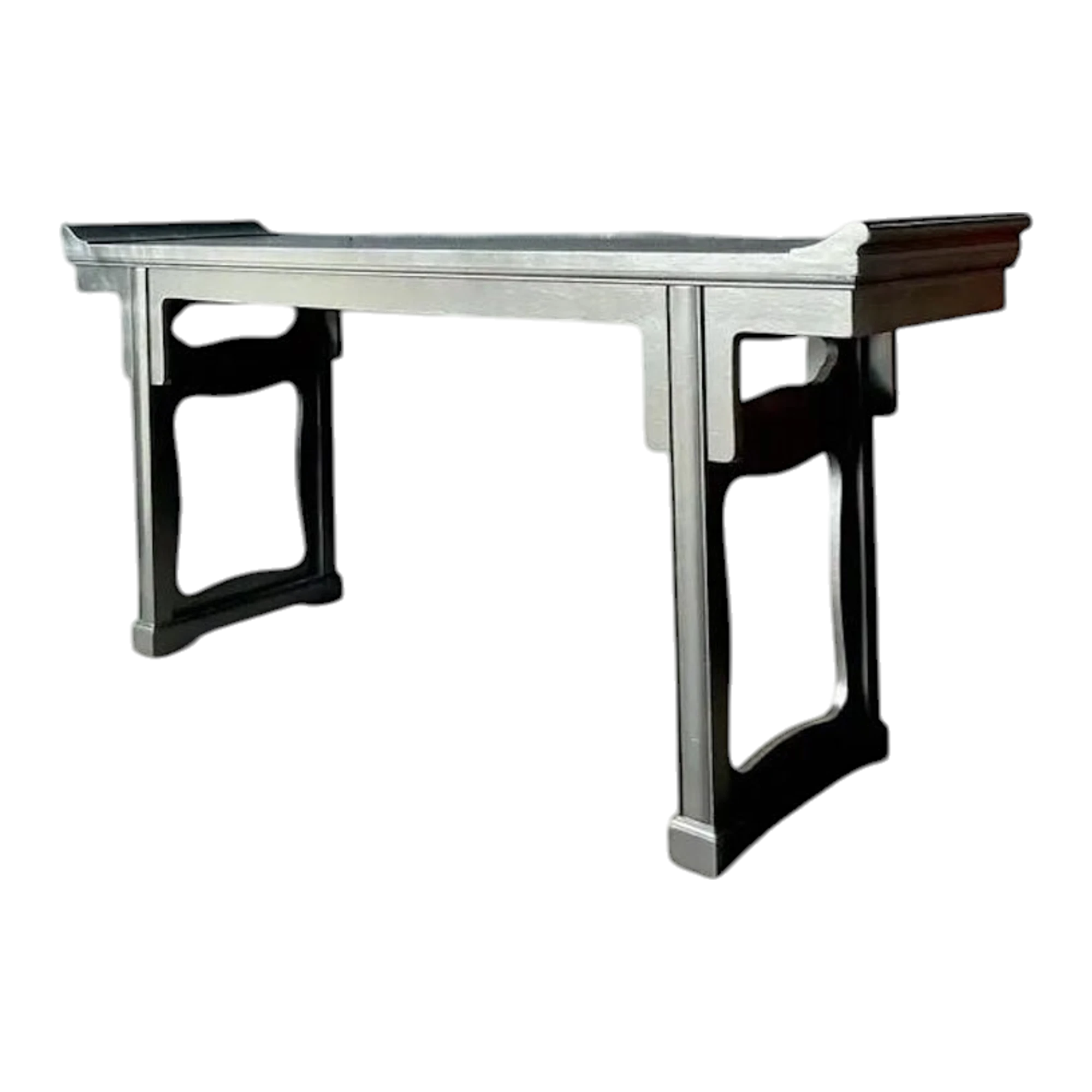 Vintage Boho Baker Pagoda Console Table
