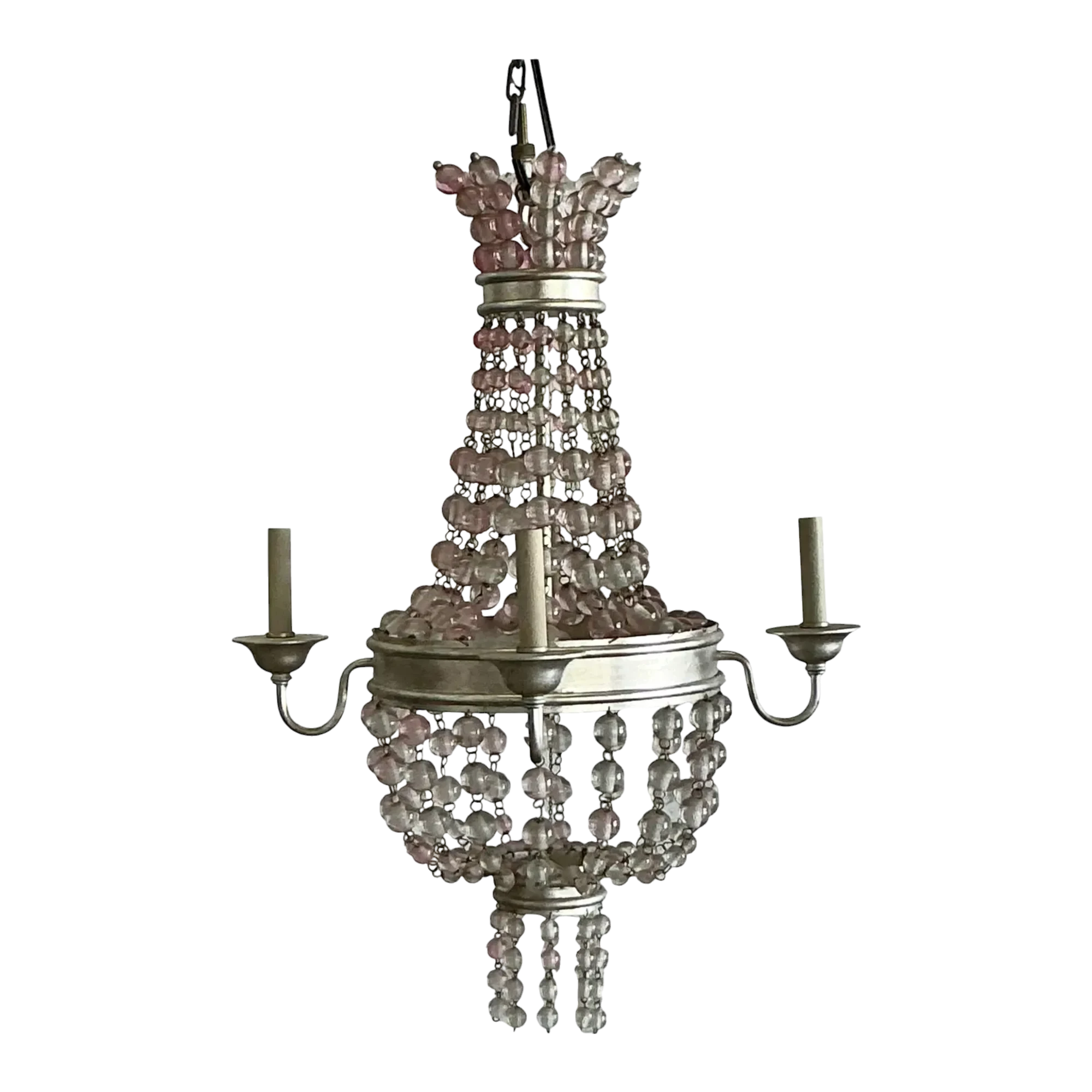 Vintage Boho Beaded Chandelier