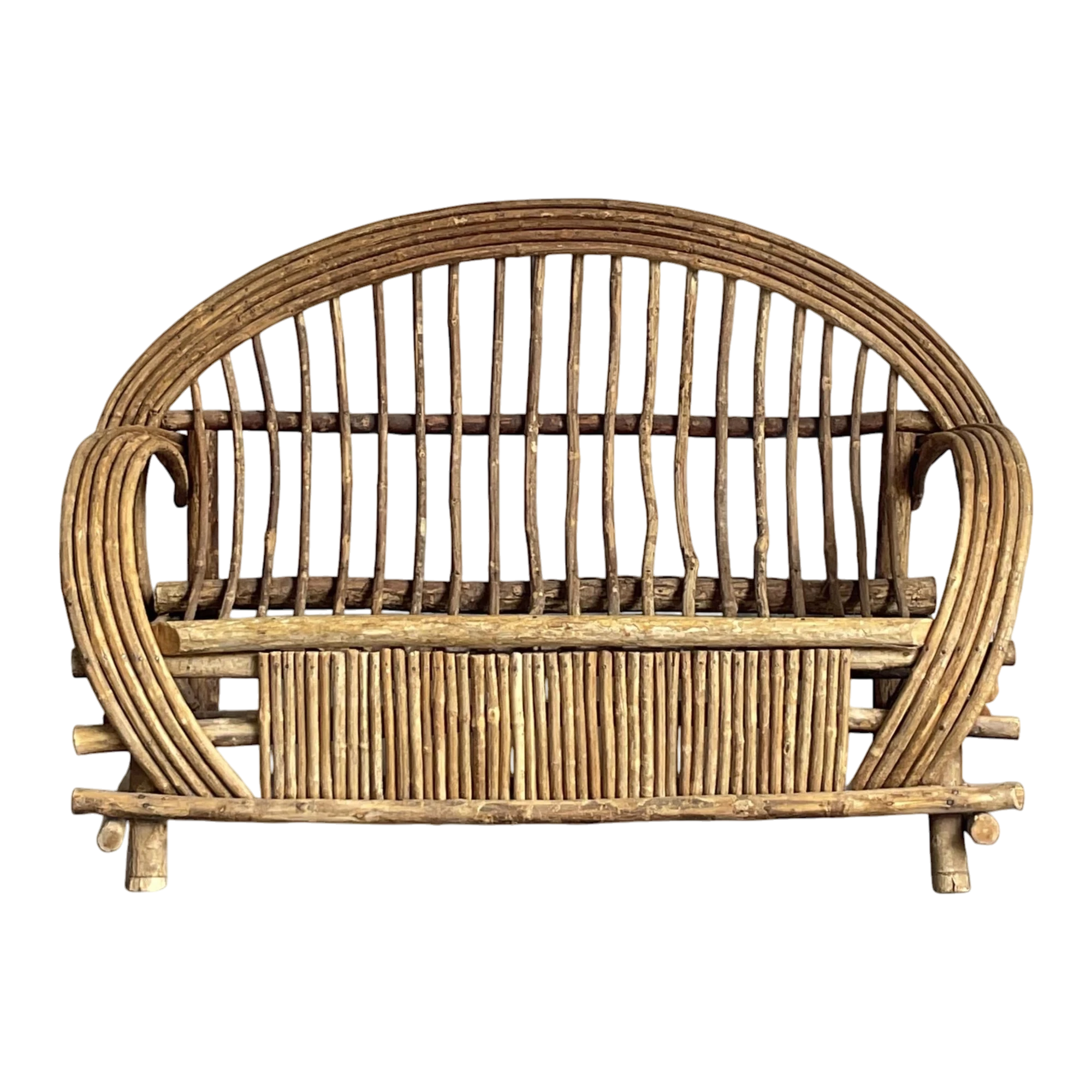 Vintage Boho Bent Branch Adirondack Sofa — additional photo 1
