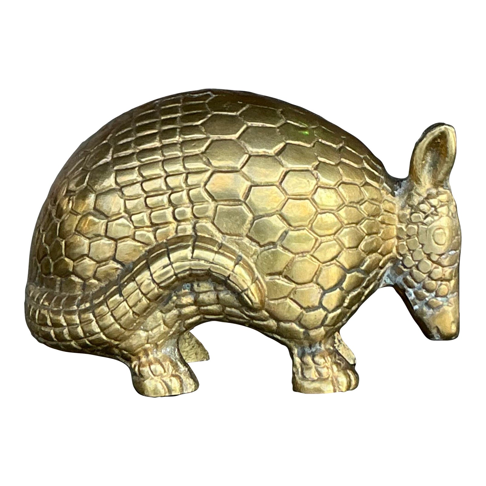 Vintage Boho Brass Armadillo