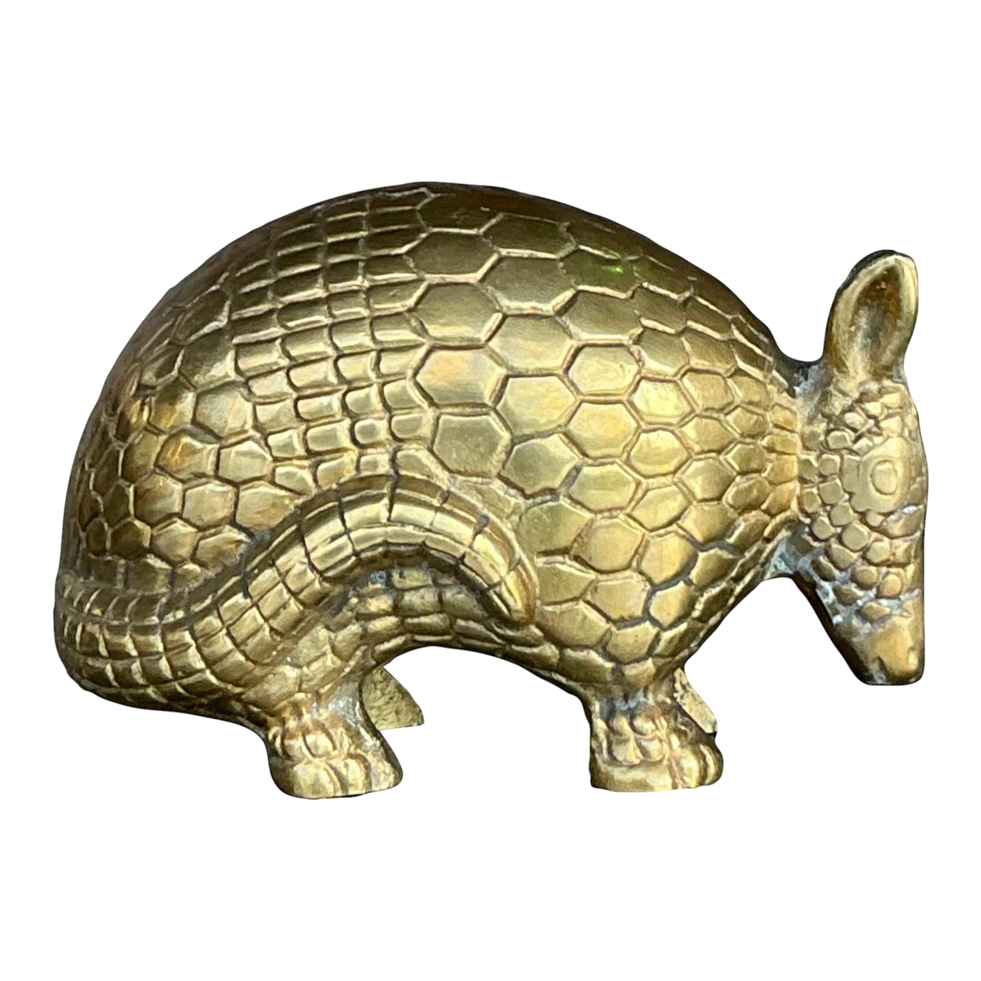 Vintage Boho Brass Armadillo