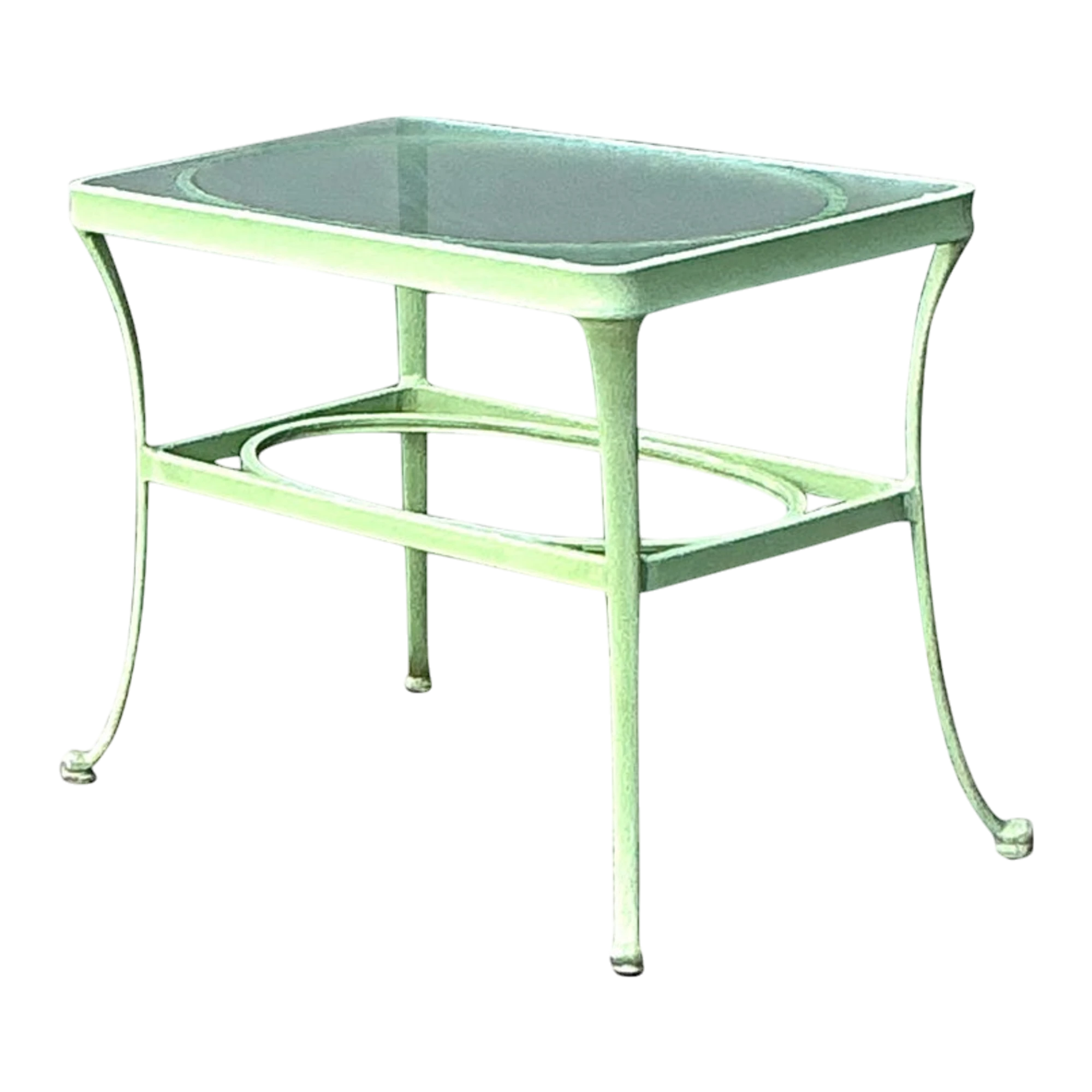 Vintage Boho Brown Jordan “Florentine” Side Table
