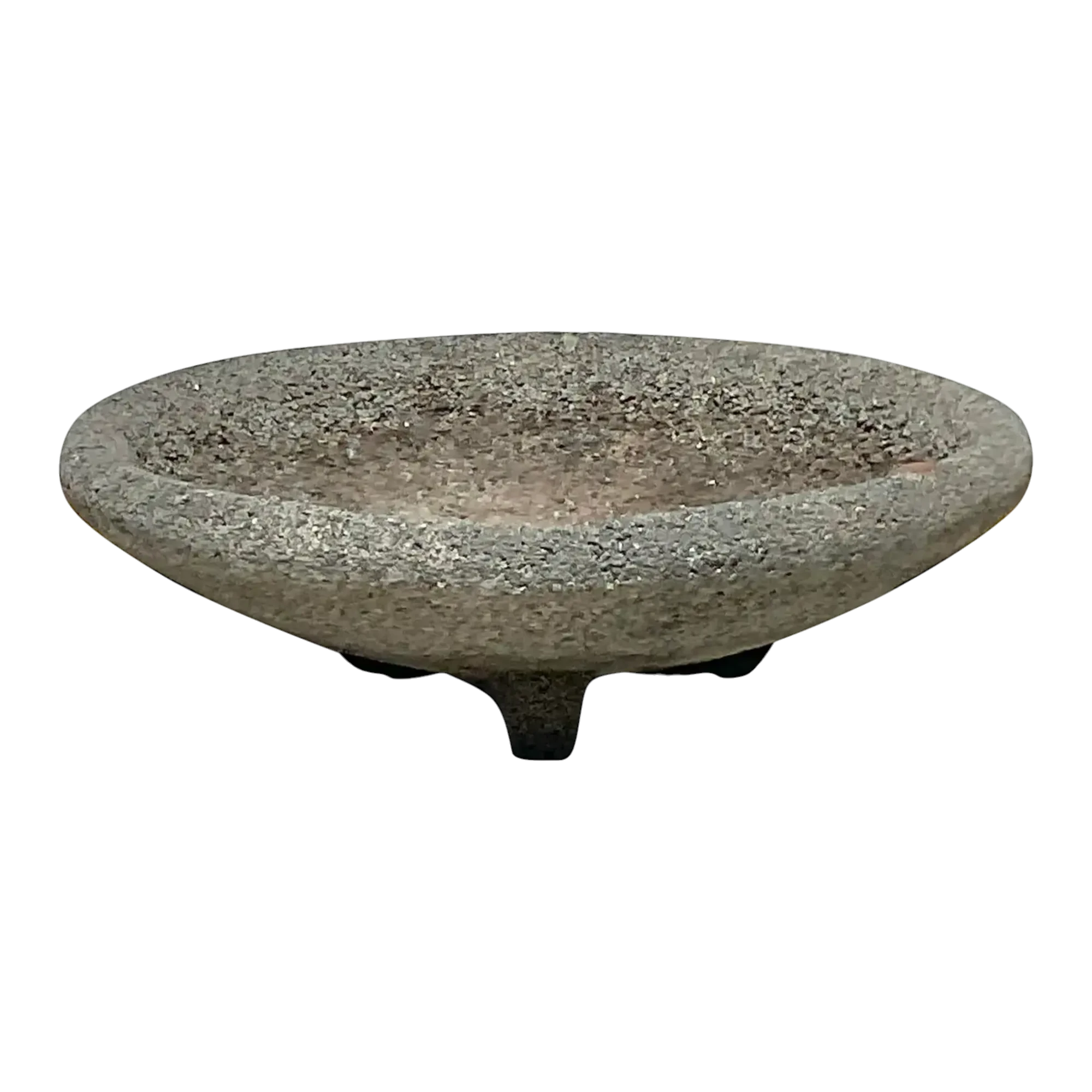Vintage Boho Cement Low Bowl Planter