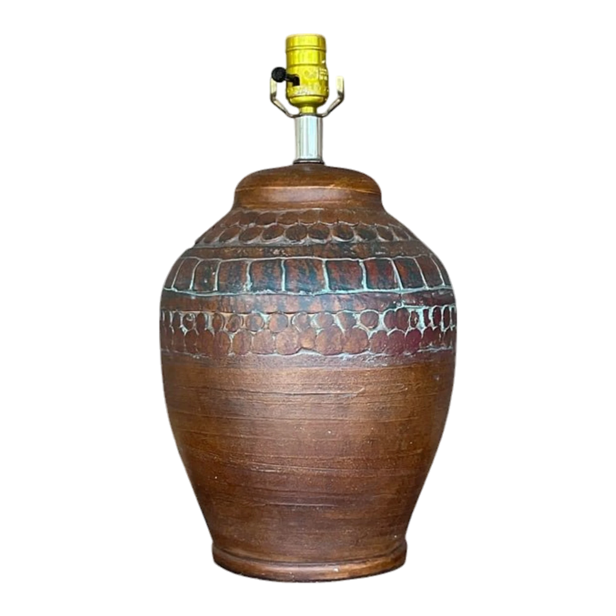 Vintage Boho Ceramic Circles Lamp