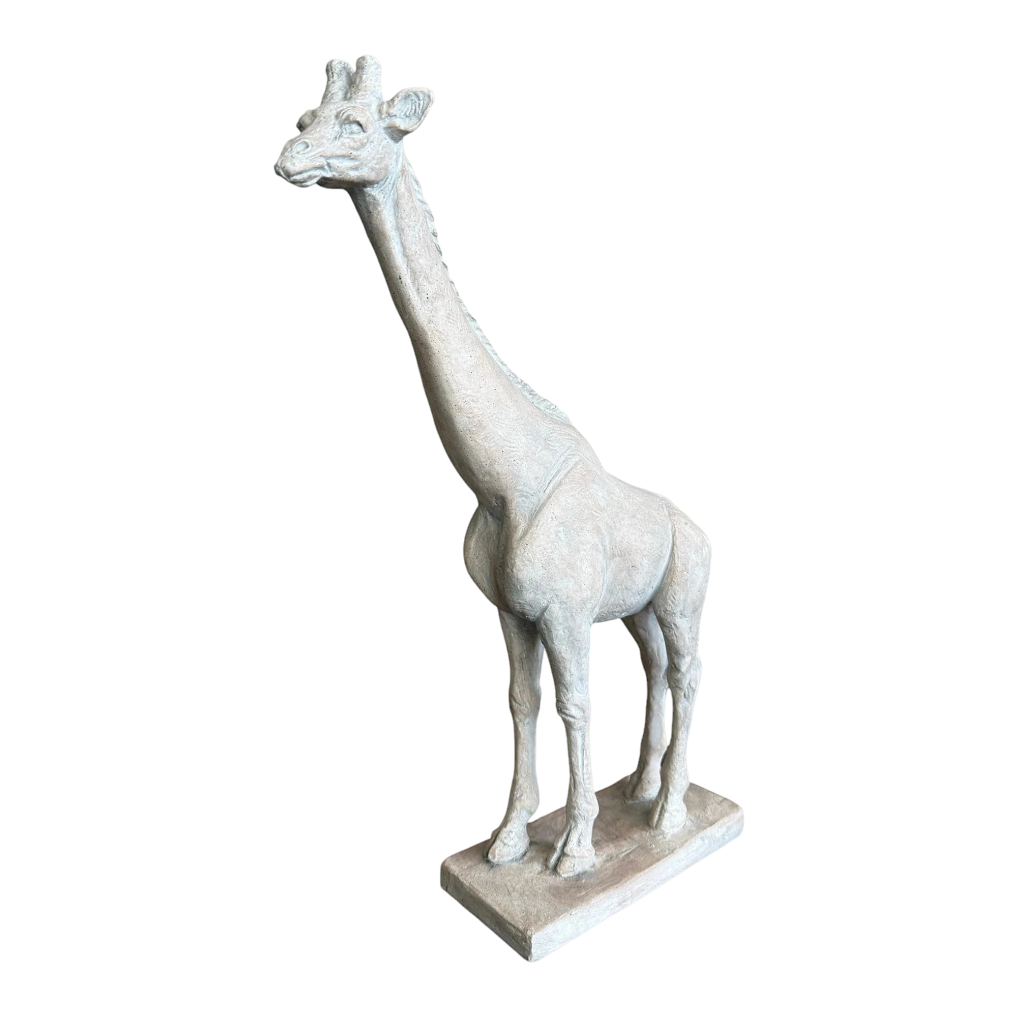 Vintage Boho Ceramic Giraffe Sculpture