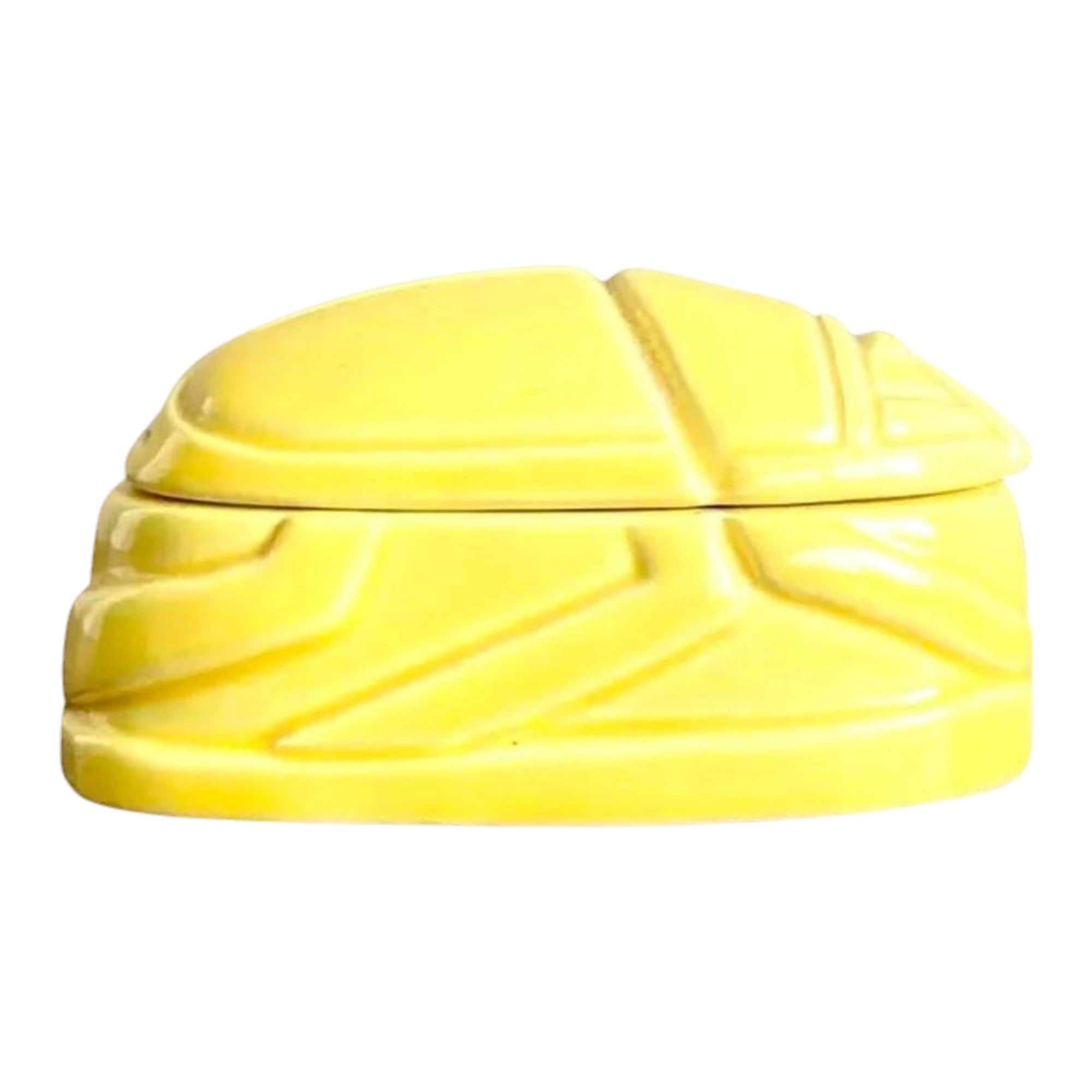 Vintage Boho Ceramic Scarab Trinket Box by Tiffany & Co.