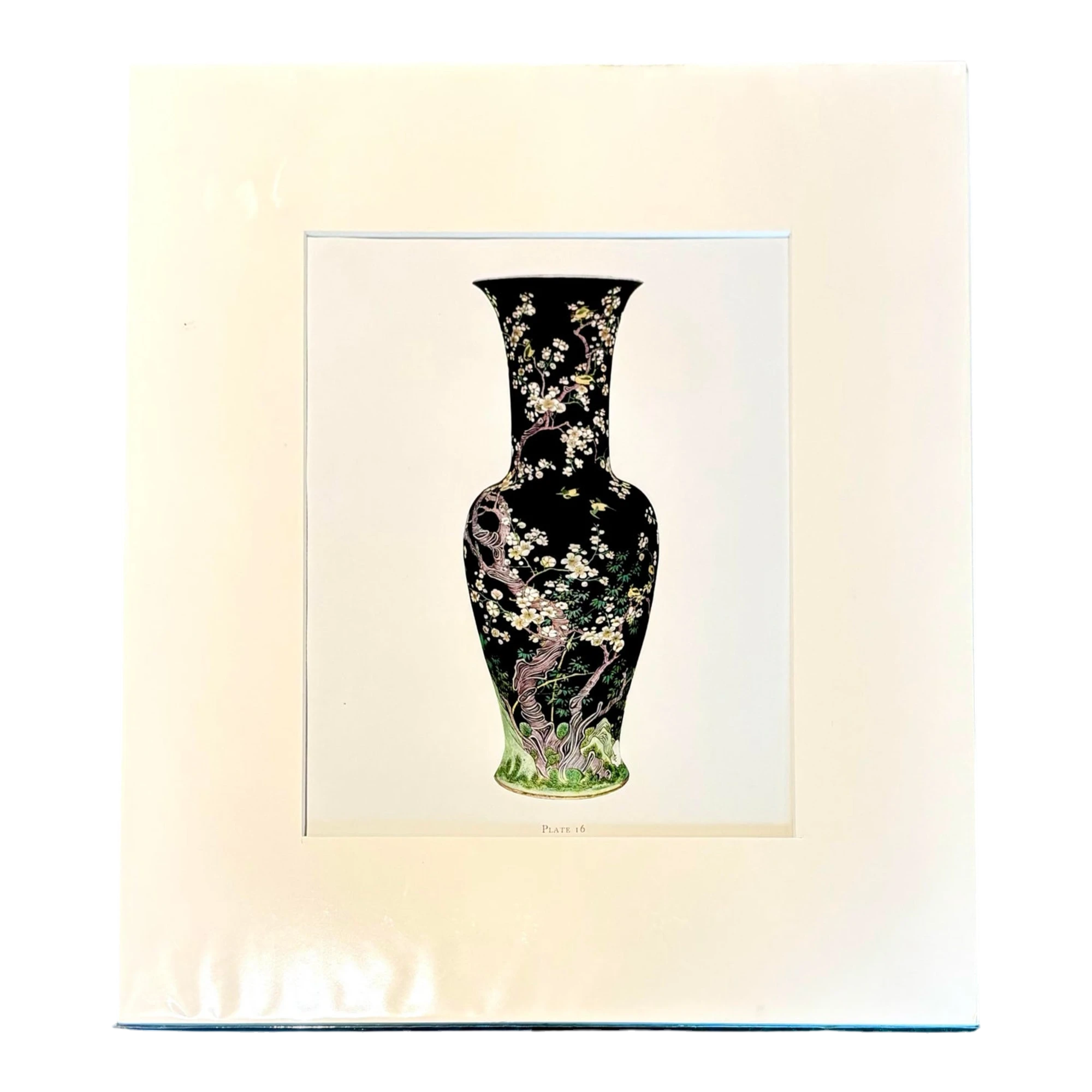 Vintage Boho Chinese Porcelain Vase Print