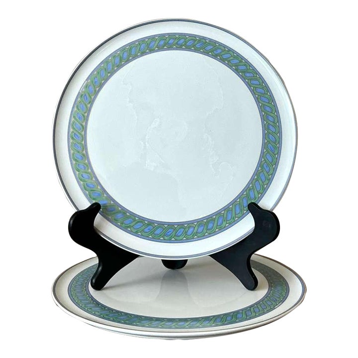 Vintage Boho Christofle "Torsada" Cake Plates - A Pair