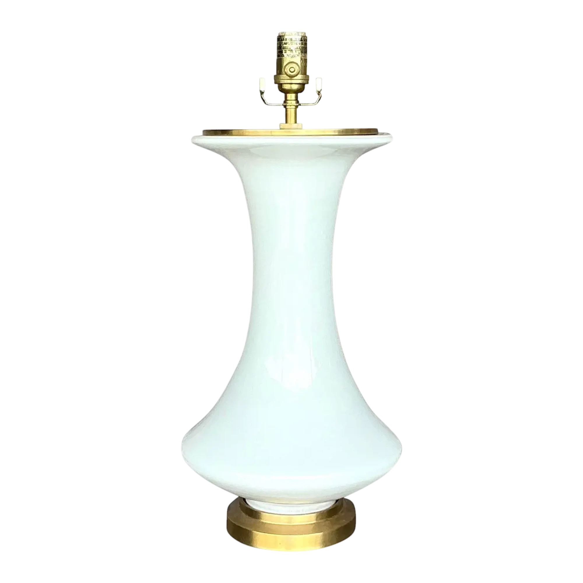 Vintage Boho Christopher Spitzmiller for Visual Comfort Glazed Ceramic Lamp