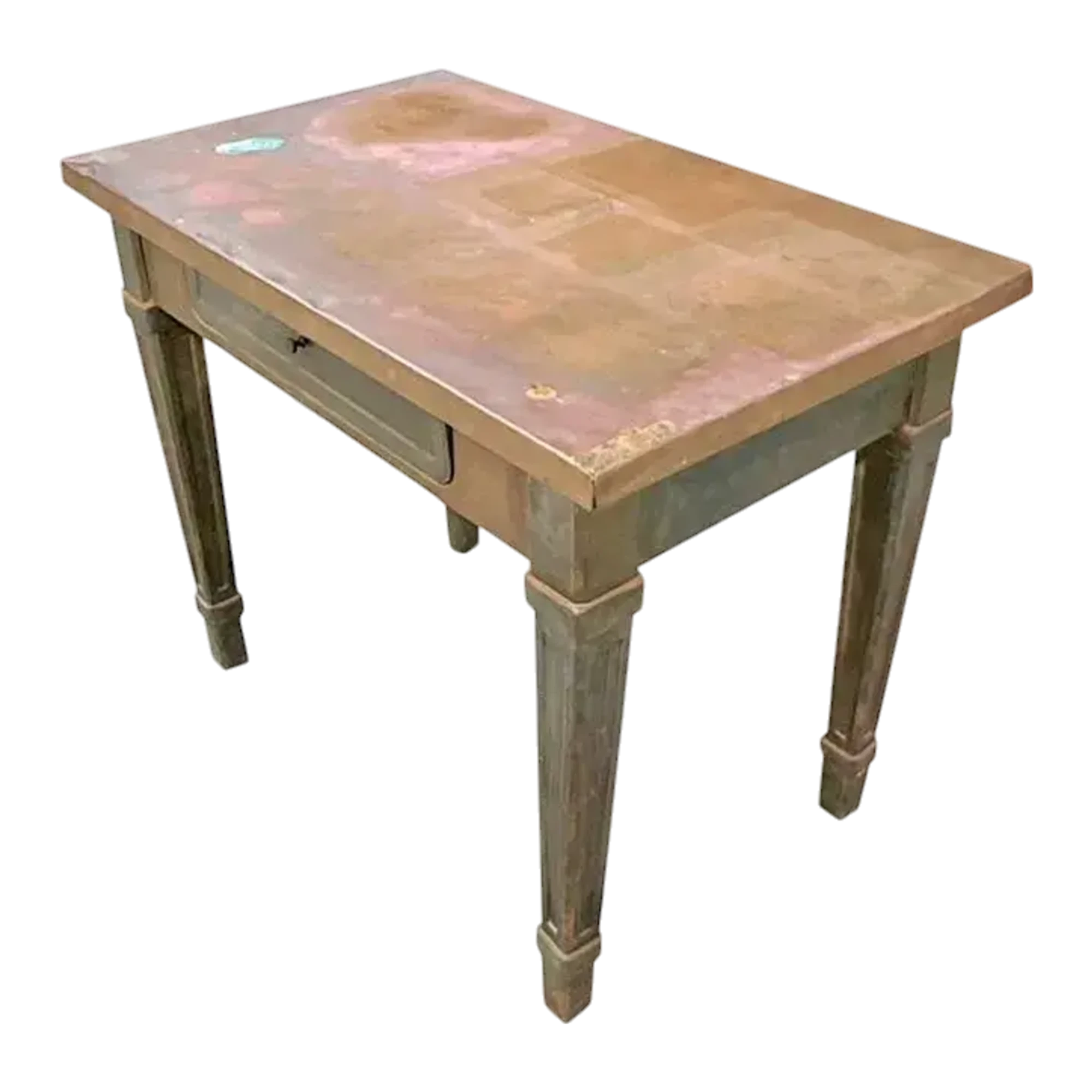 Vintage Boho Copper Wrapped Writing Desk