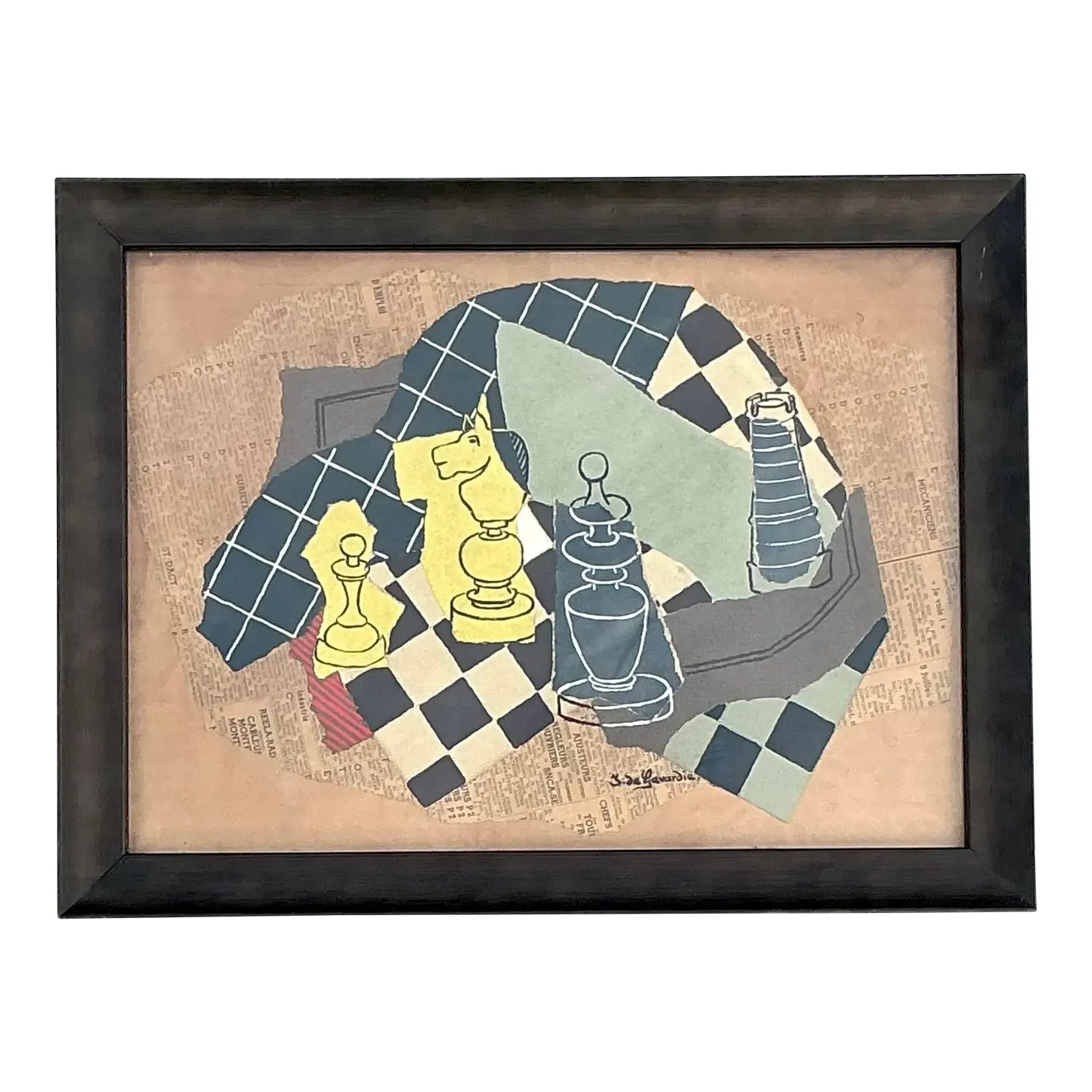 Vintage Boho DeGavarie Original Collage