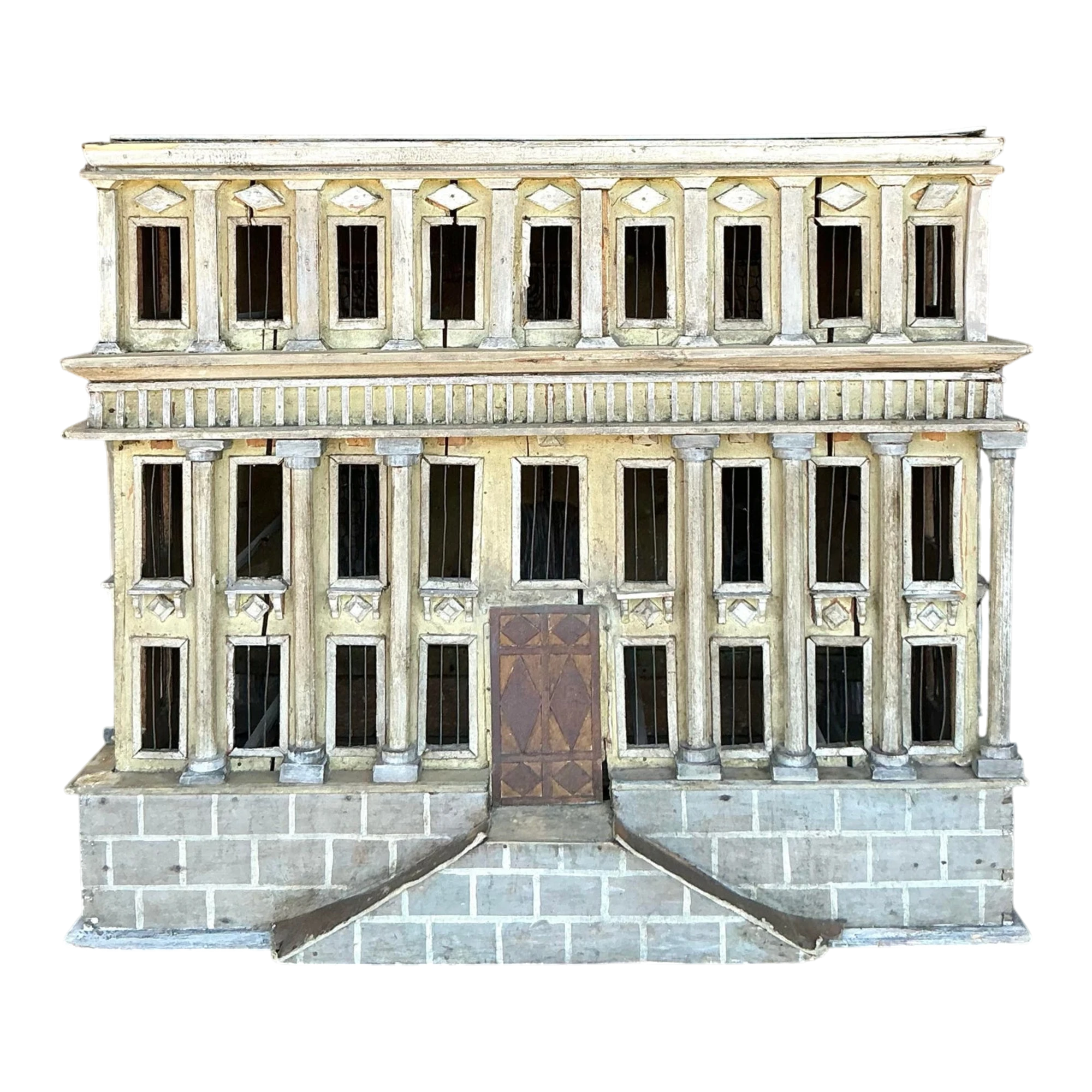 Vintage Boho Distressed Architectural Model