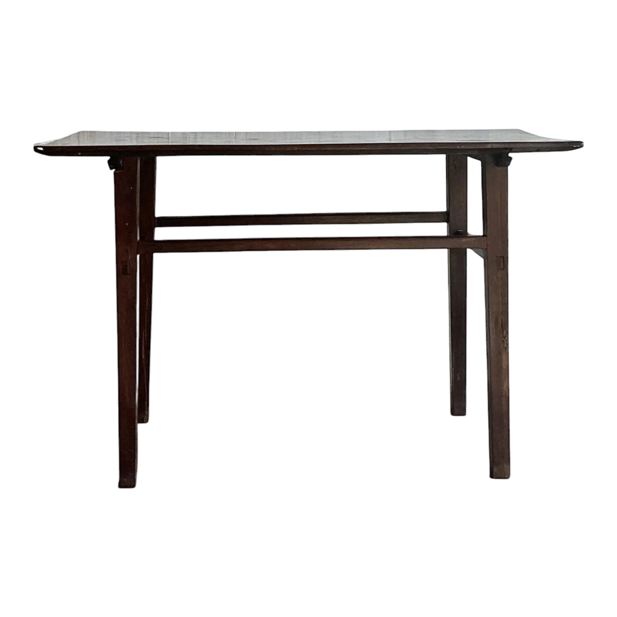 Vintage Boho Distressed Wood Console Table