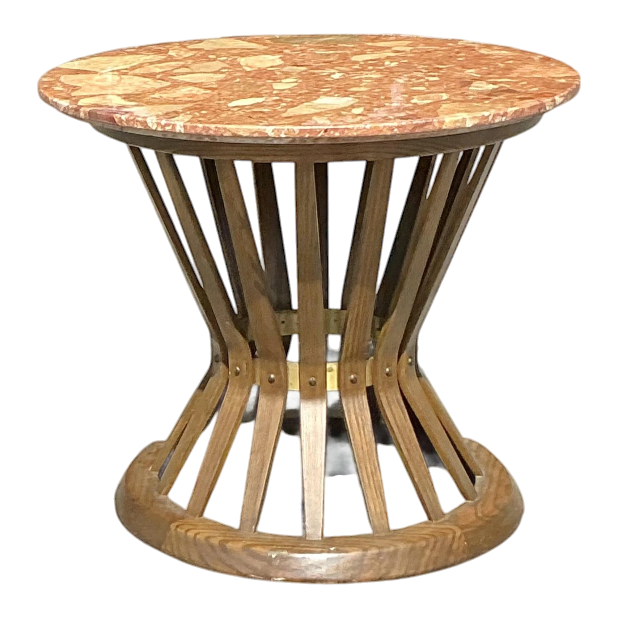 Vintage Boho Edward Wormley for Dunbar Terrazzo Top Side Table
