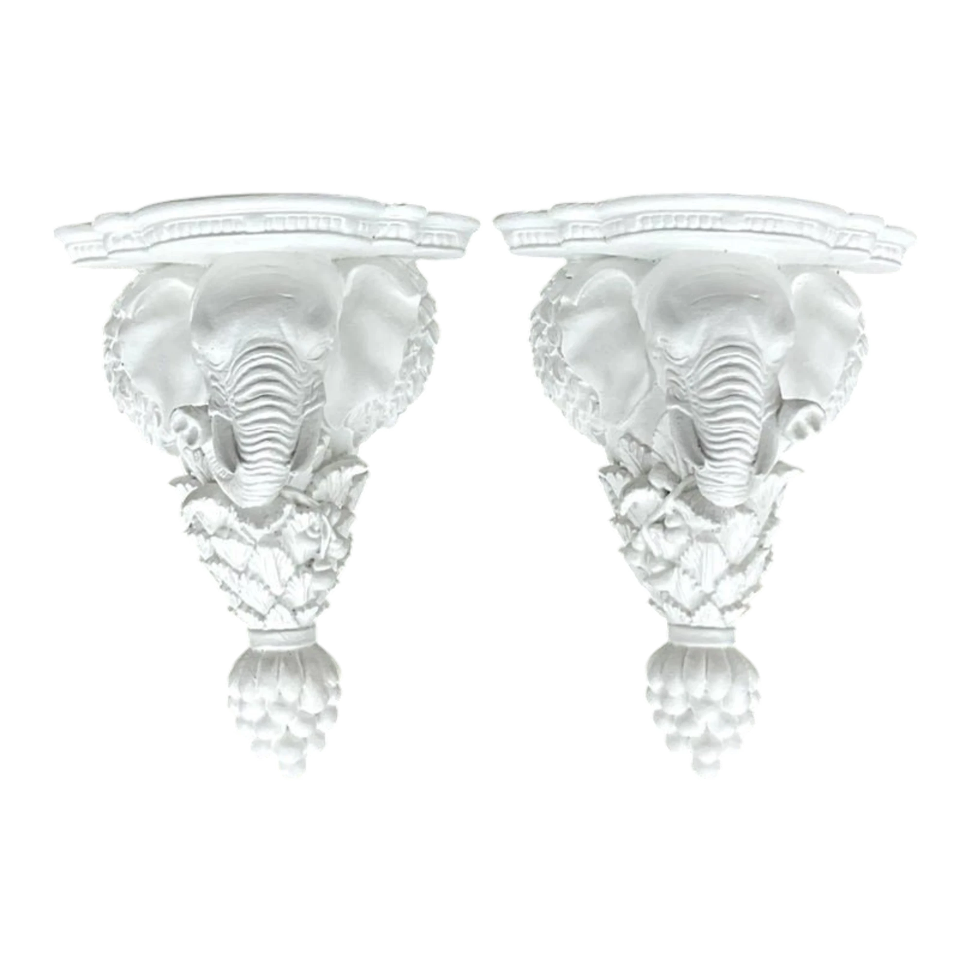 Vintage Boho Elephant Brackets - a Pair — additional photo 1
