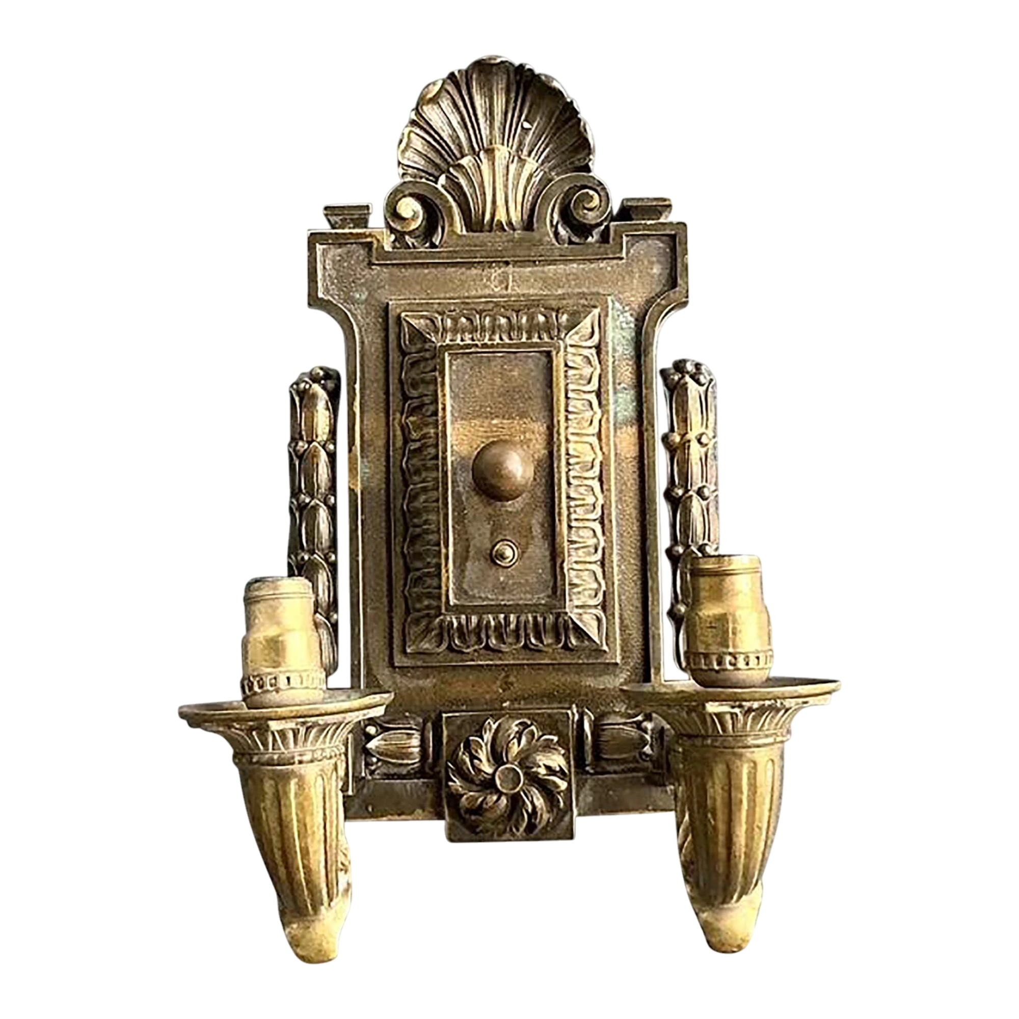 Vintage Boho Empire Bronze Wall Light Sconce