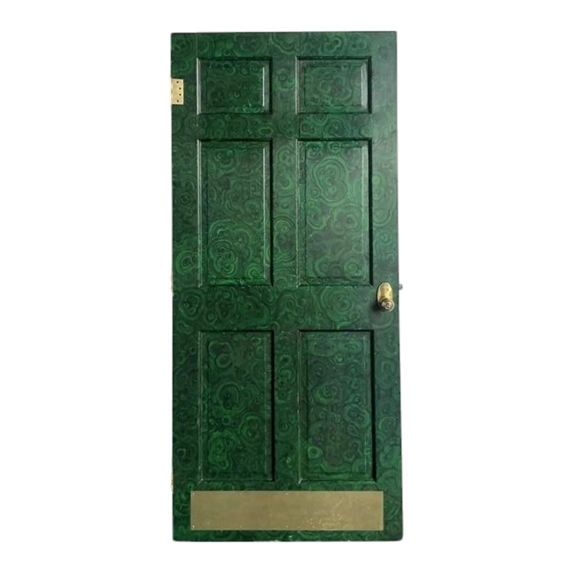 Vintage Boho Faux Finished Malachite Door — additional photo 1