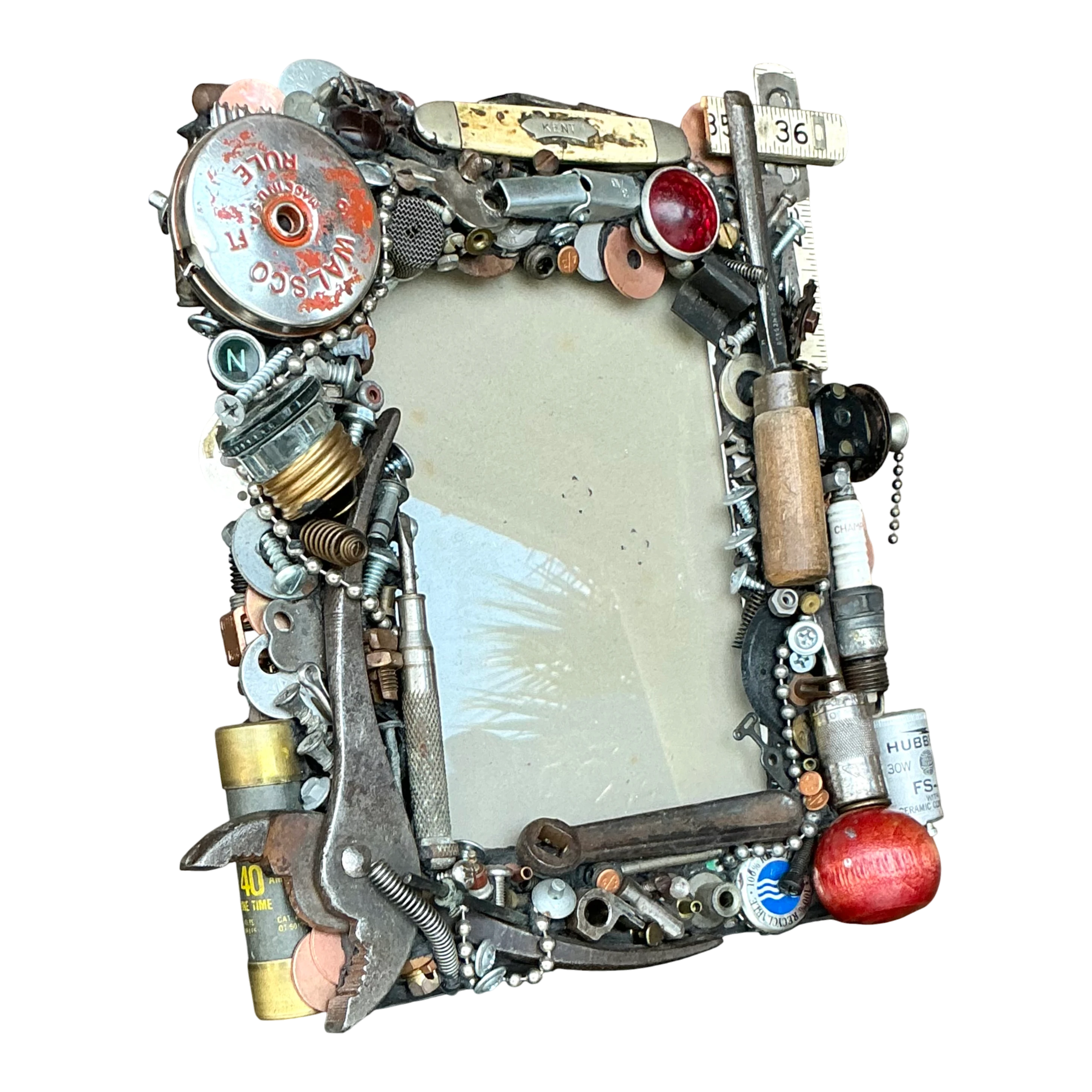 Vintage Boho Found Object Frame