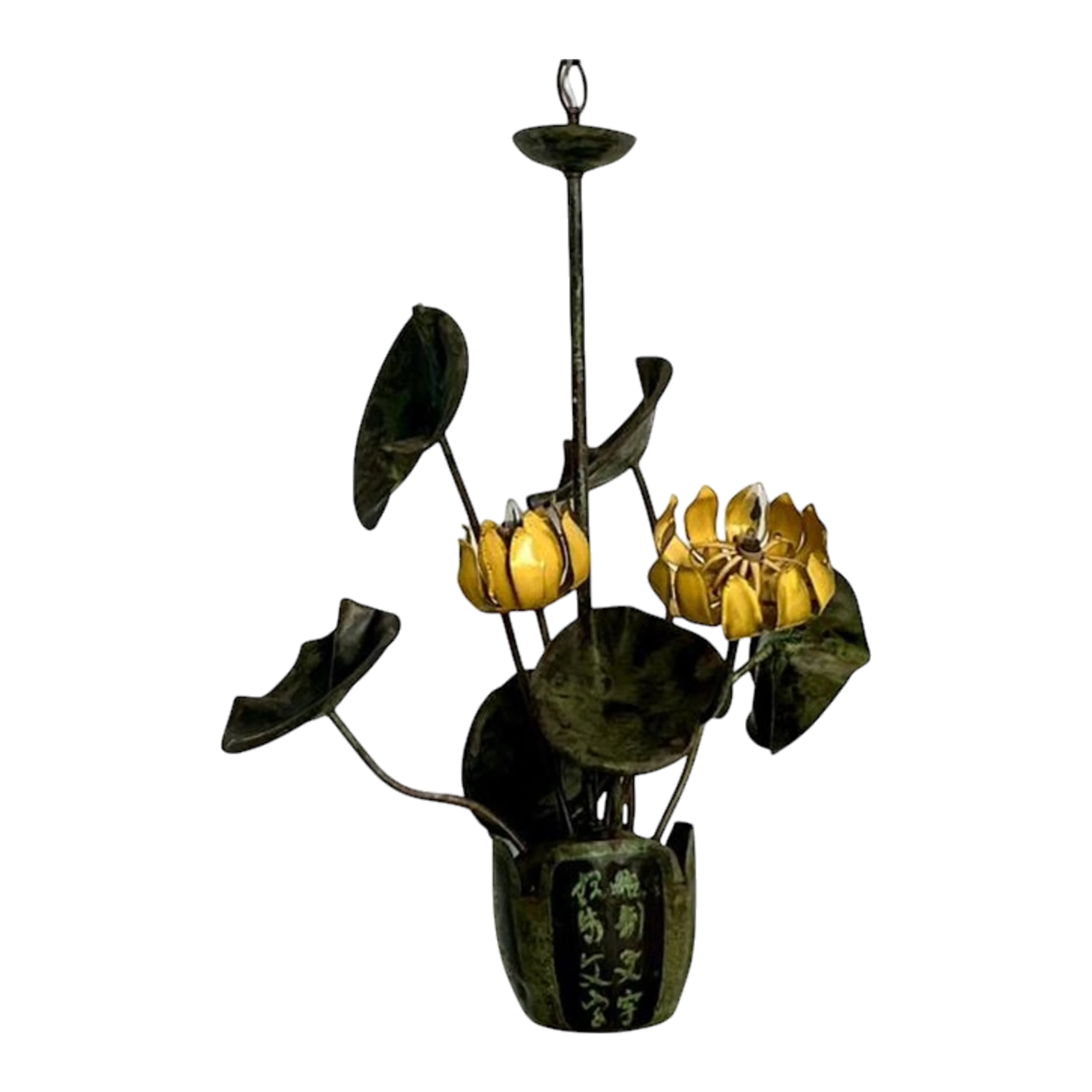 Vintage Boho Garland Faulkner Botanical Chandelier