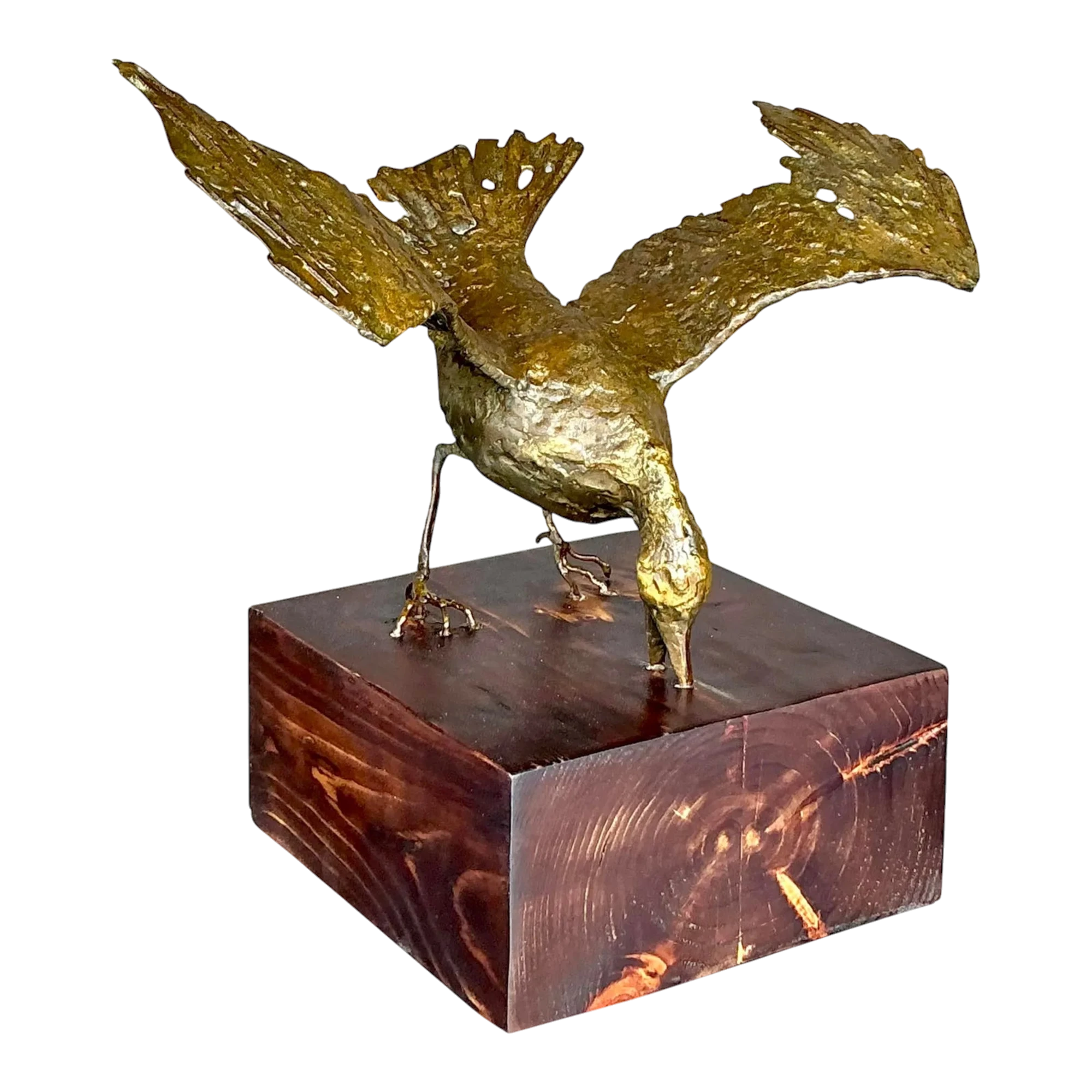 Vintage Boho Gilt Tipped Bird Sculpture