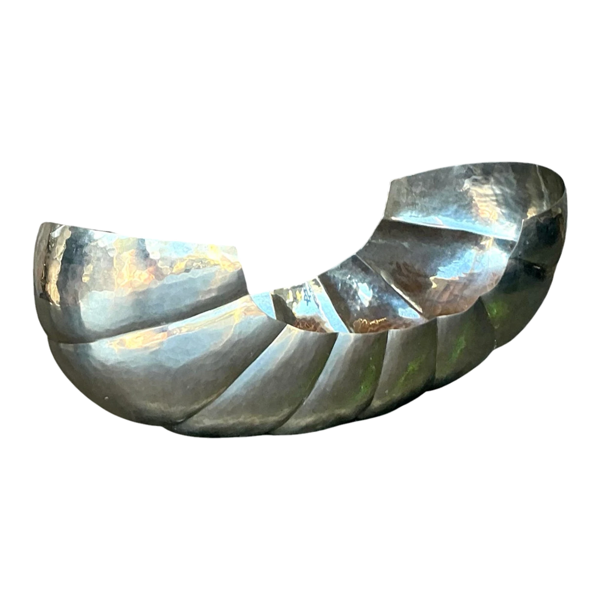 Vintage Boho Hammered Metal Victoria Tray — additional photo 1