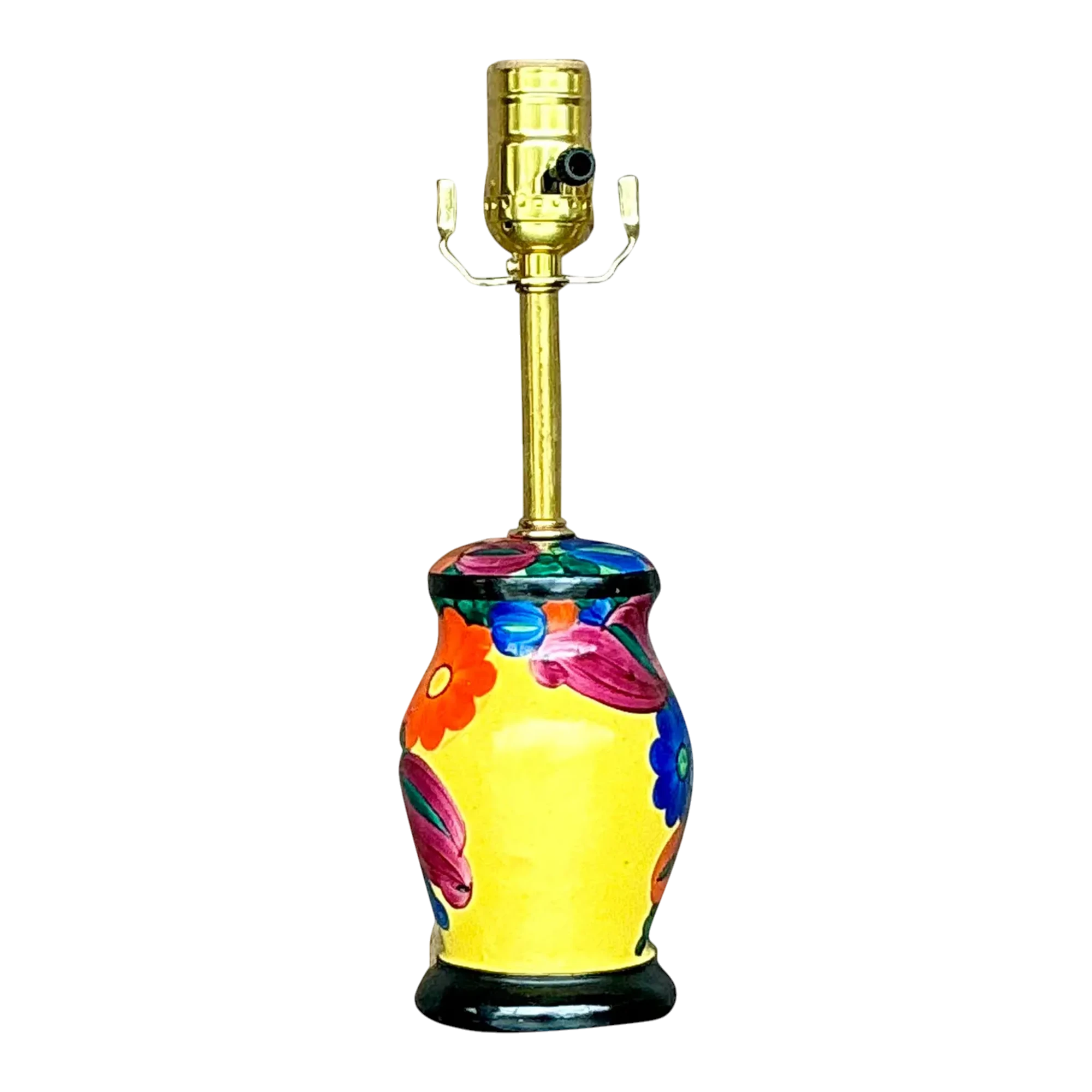 Vintage Boho Hand Painted Vanity Lamp
