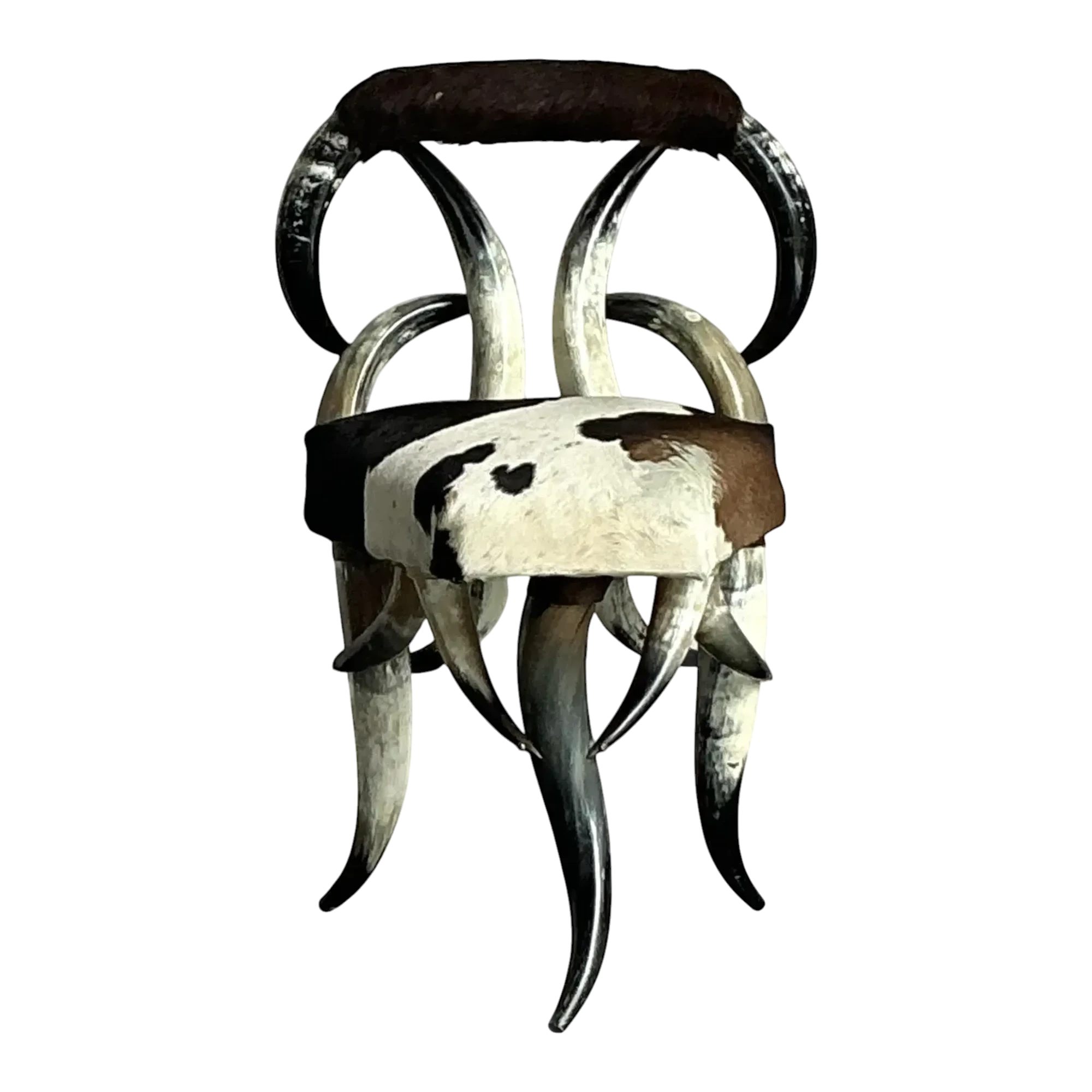 Vintage Boho Horn Chair
