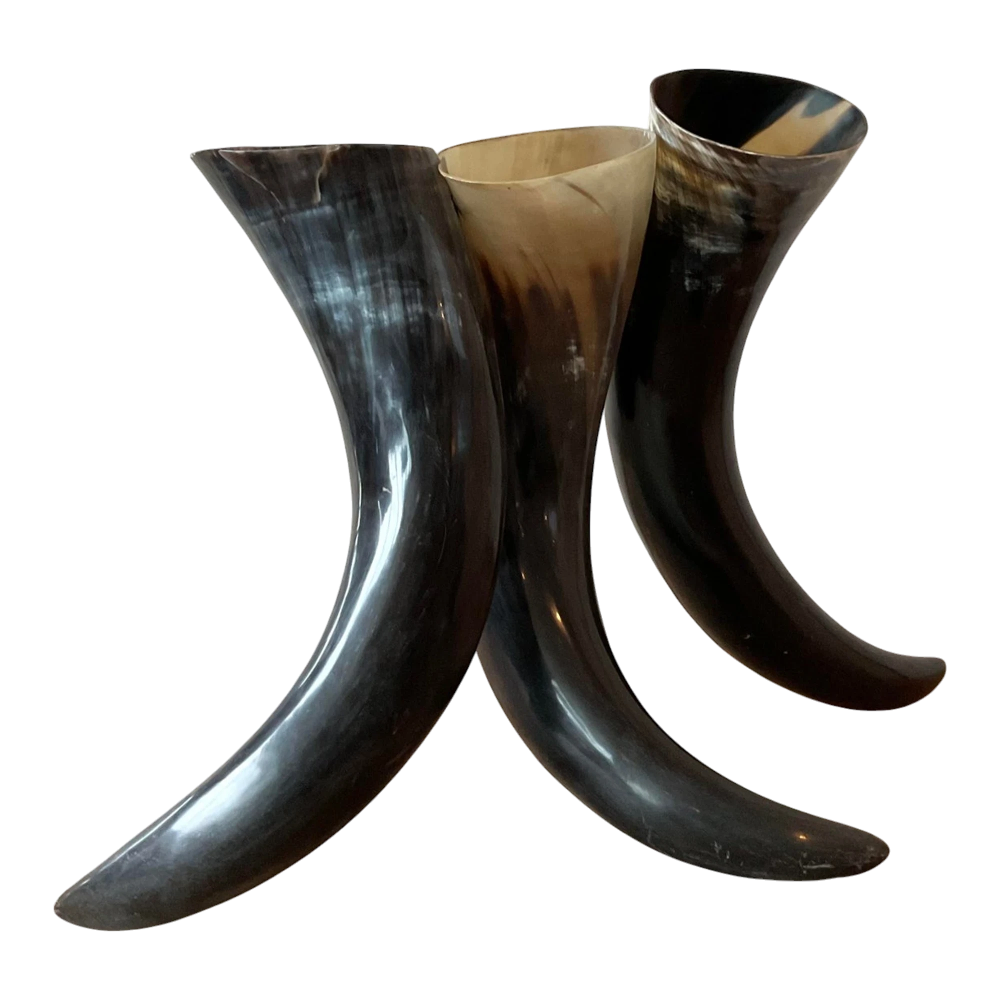 Vintage Boho Horn Trio Vase