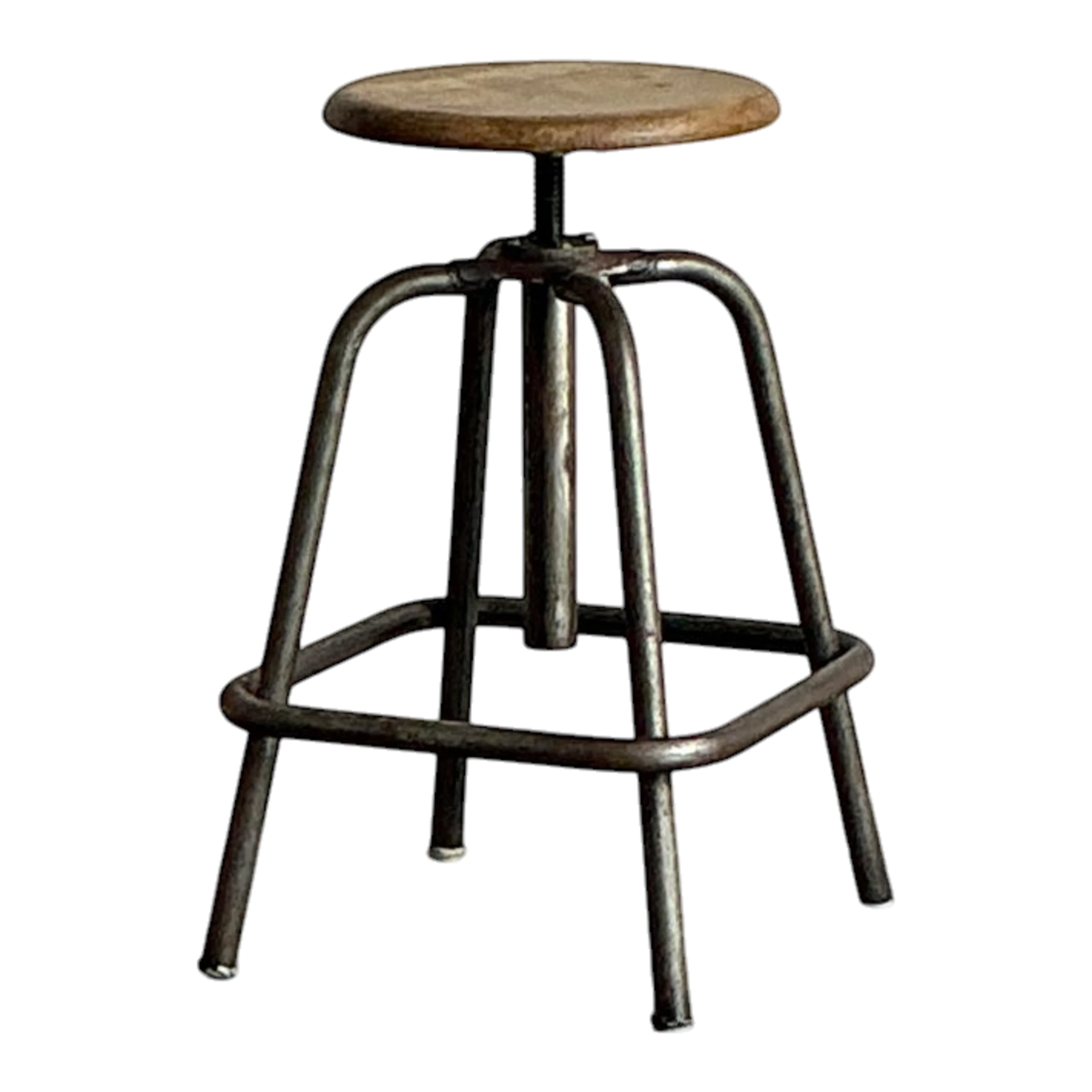 Vintage Boho Industrial Stool